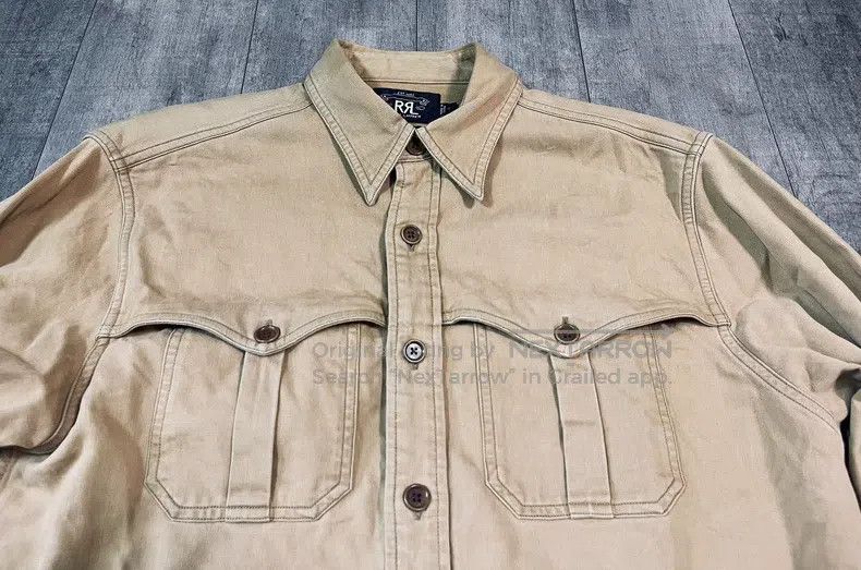 RRL Ralph Lauren RRL Ralph Lauren Mud dyeing workwear shirt casual jacket Size US S / EU 44-46 / 1 - 1 Thumbnail