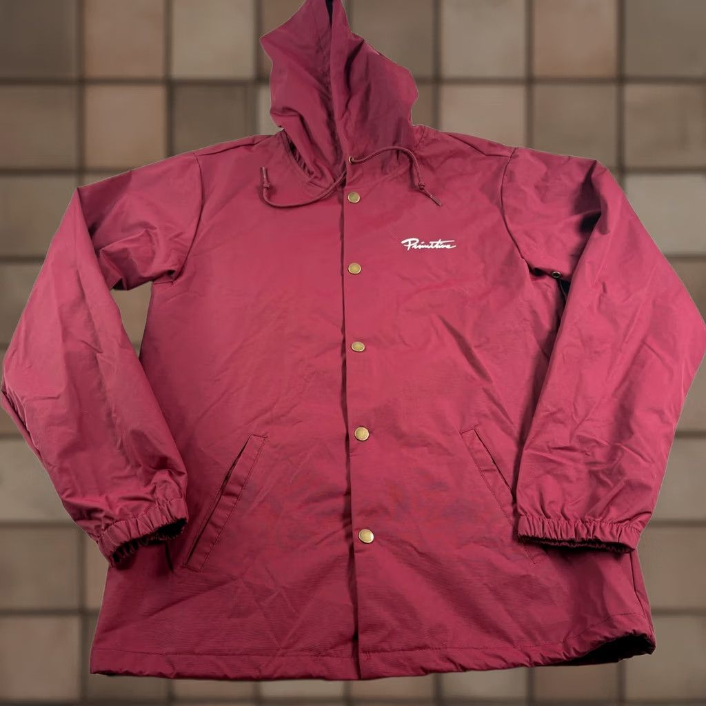 Primitive VINTAGE Primitive Skateboarding Jacket Mens L Rain Snap Up Water Resistant Windbreaker Size US L / EU 52-54 / 3 - 1 Thumbnail