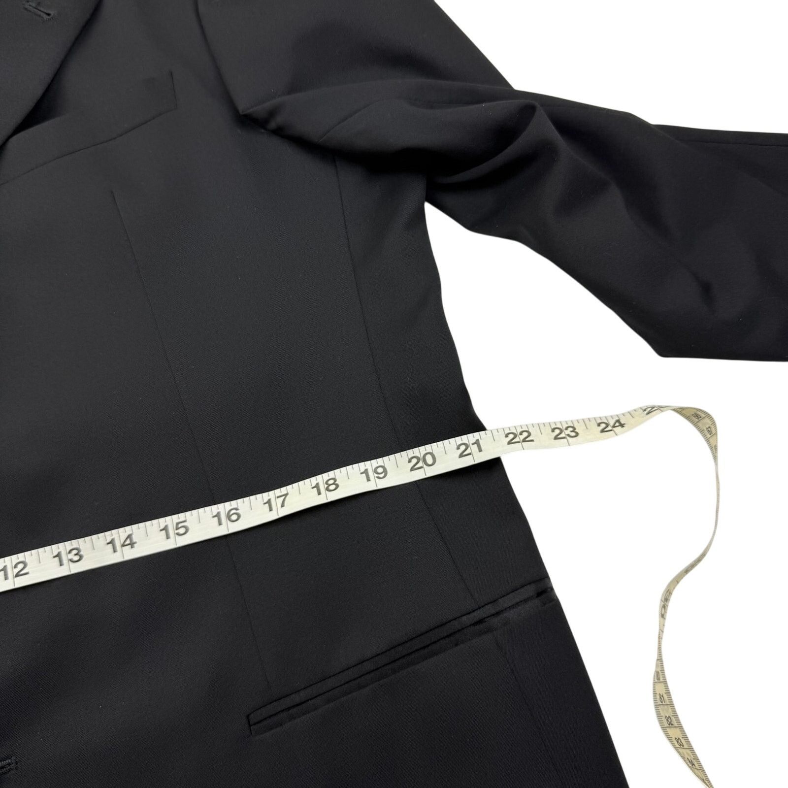Armani Collezioni Armani Collezioni Vintage Black Wool Tuxedo Suit Jacket 42R Size 42R - 5 Thumbnail