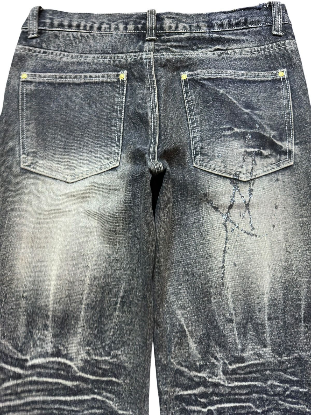 Kapital Vintage Zerosail Flare Bootcut Patches Distressed Denim Size US 33 - 8 Thumbnail