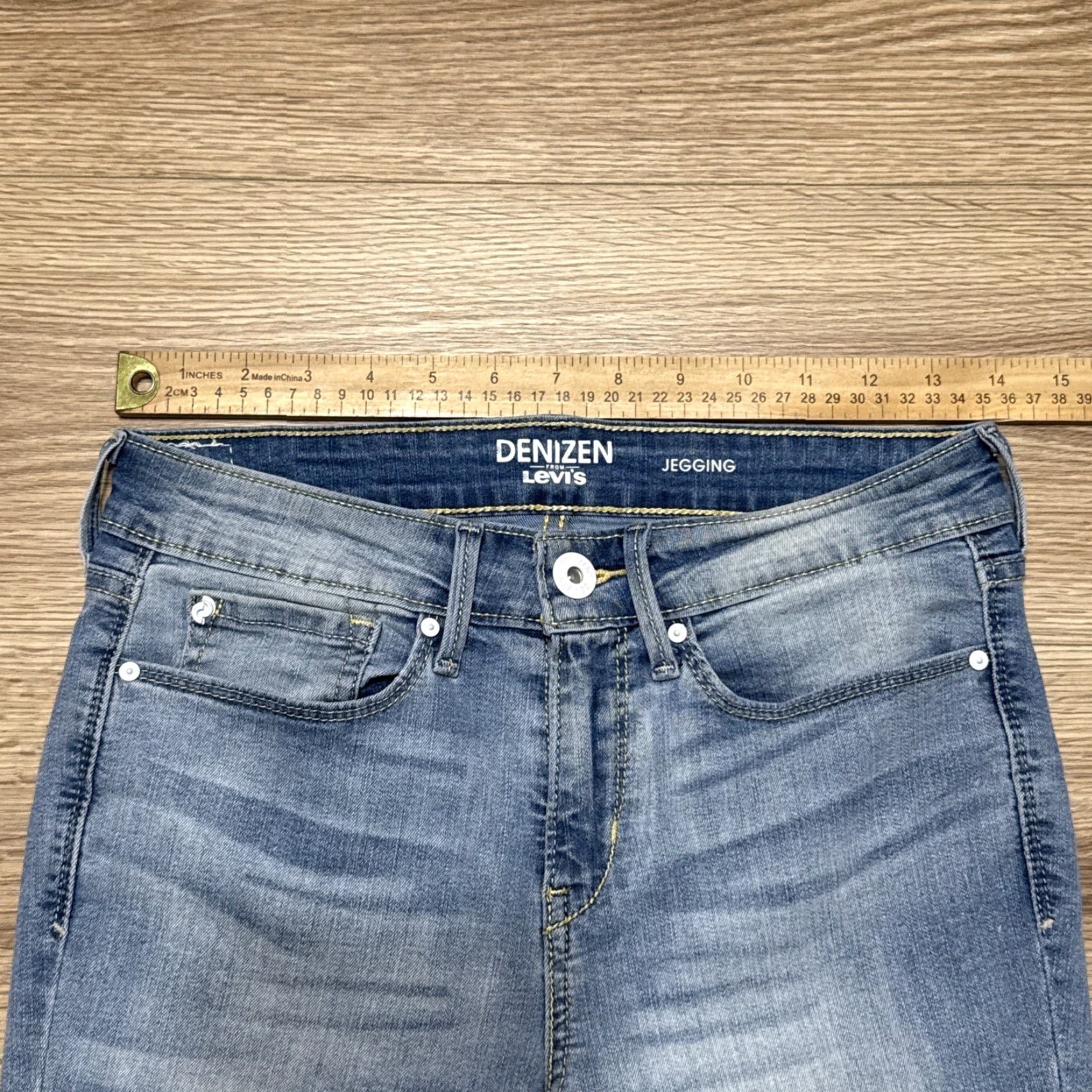 Denizen VINTAGE Levi's Denizen Women's Jeans Jegging Stretch Low Rise 5 Juniors Blue Size 27" / US 4 / IT 40 - 4 Thumbnail