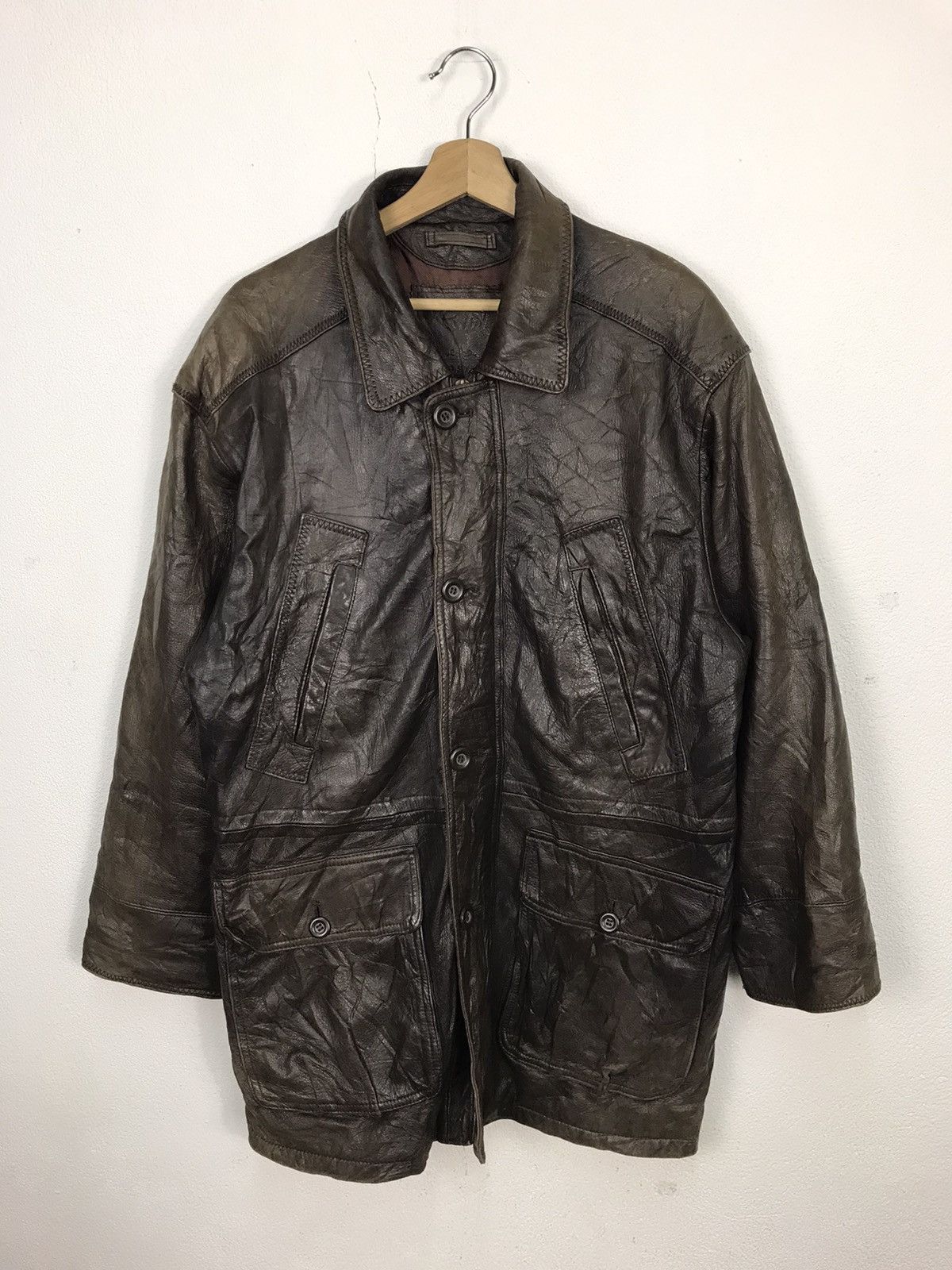 Vintage VINTAGE RED STAGE Leather Jacket Size US L / EU 52-54 / 3 - 1 Thumbnail
