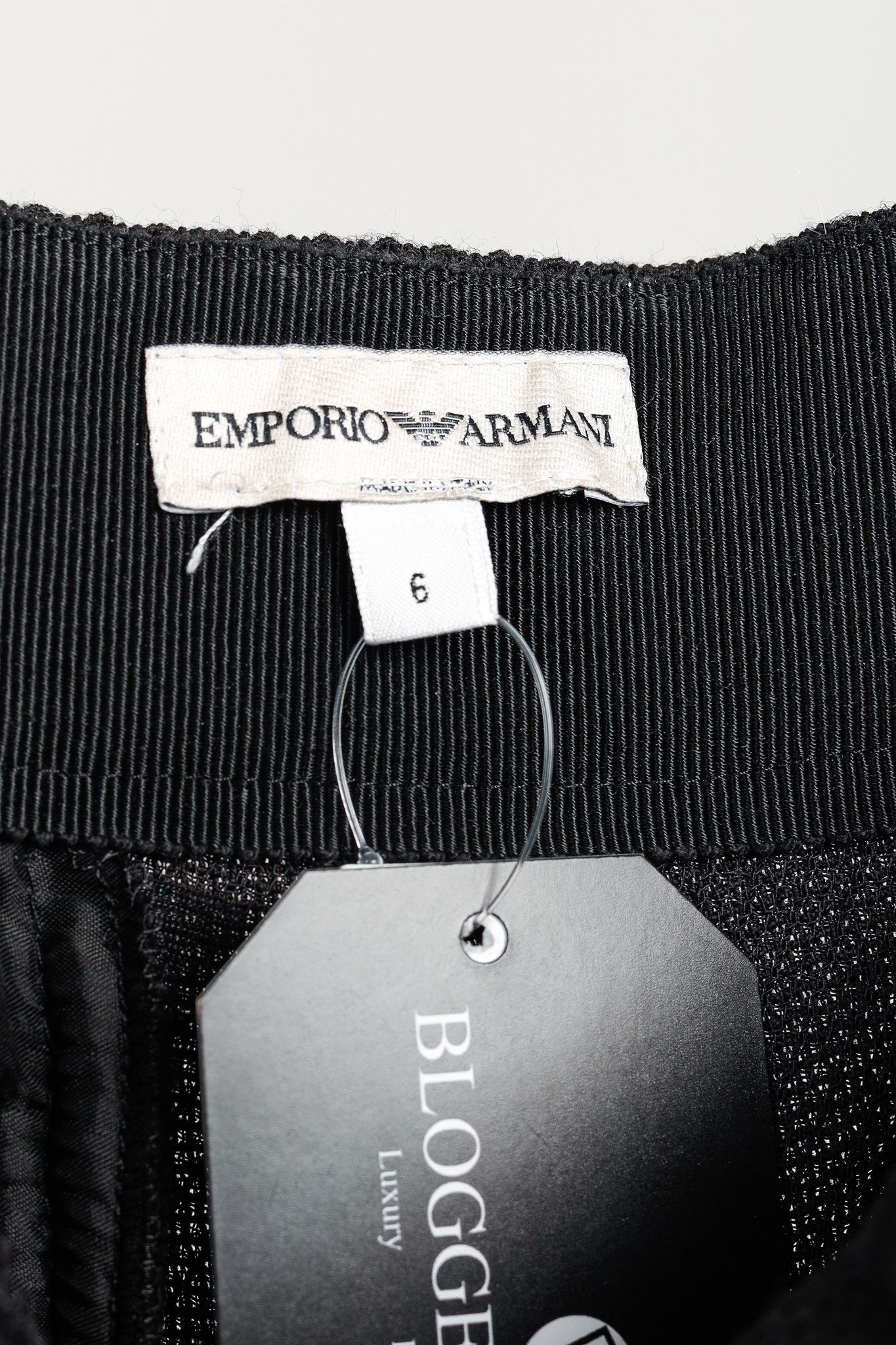 Emporio Armani Emporio Armani Black Wide-Leg Trousers Size 28" / US 6 / IT 42 - 9 Thumbnail