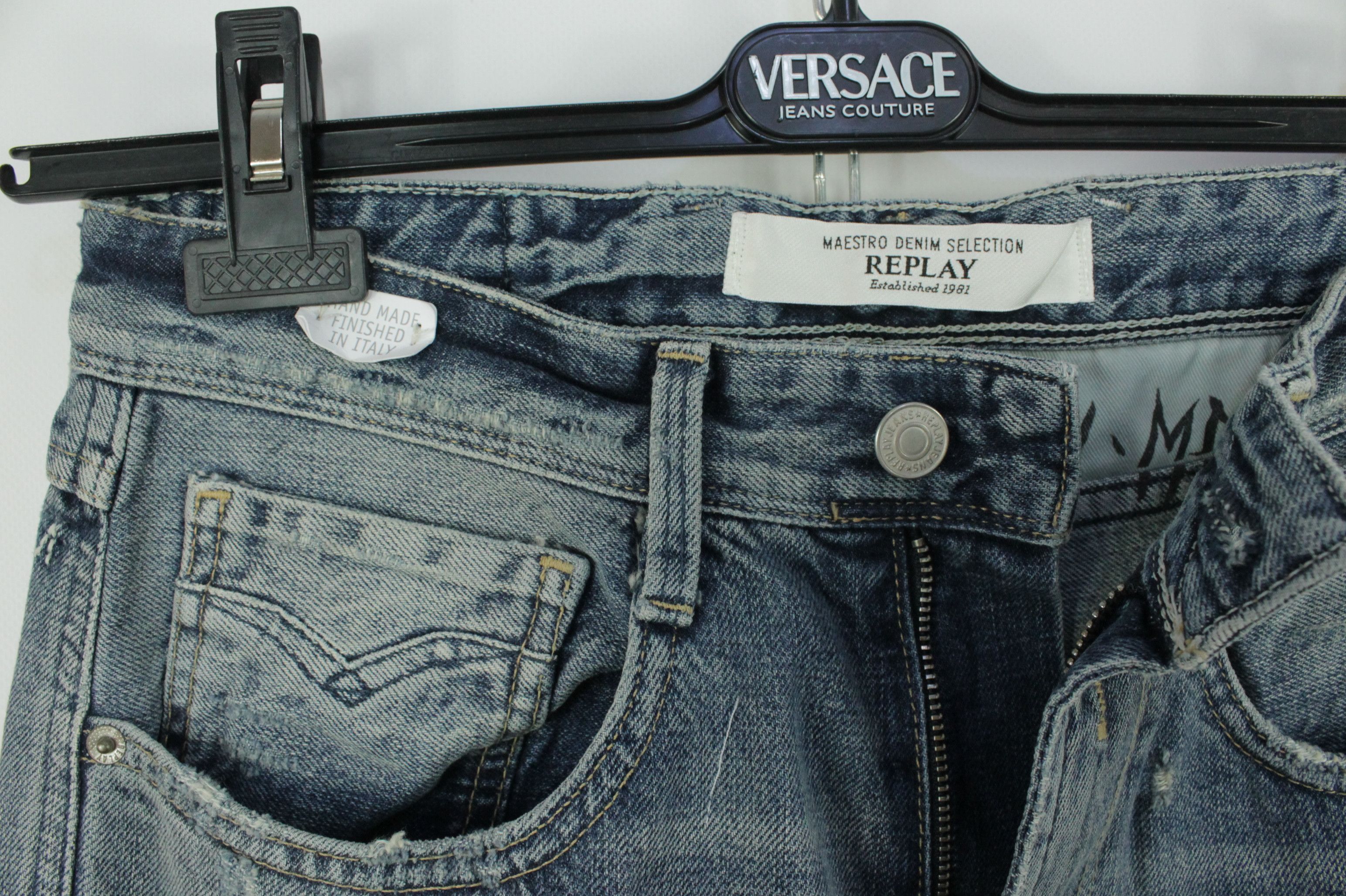 Replay Replay Maestro Denim Selection Slim Fit Distressed Jeans Size US 30 / EU 46 - 6 Thumbnail