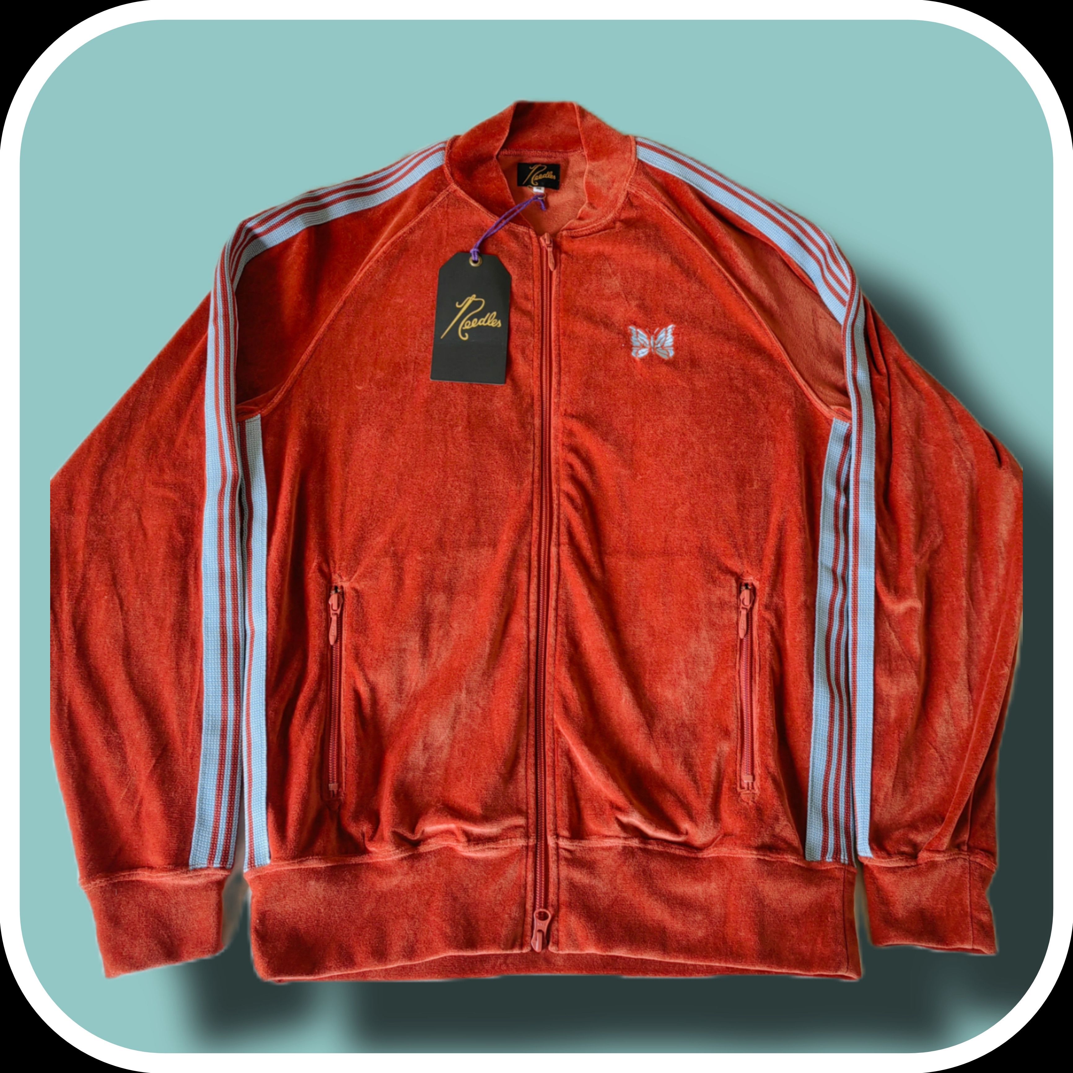 Needles TRACKTOP RED ニードルス Needles R.C. Track Jacket Velour Red | SOMEWHERE®