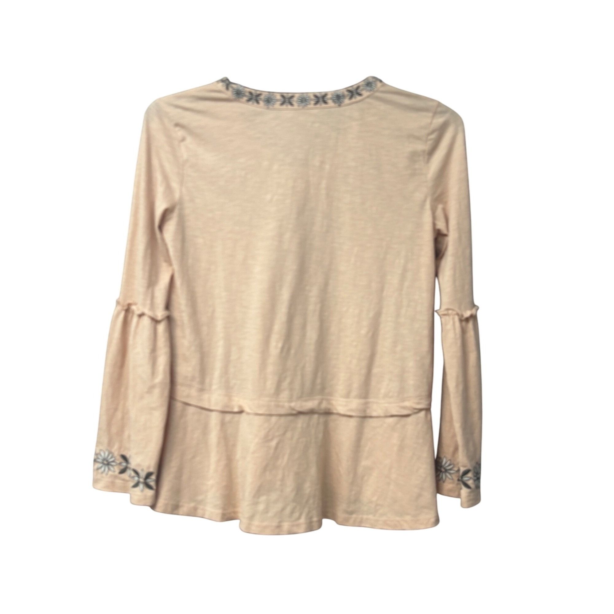 Style & Co Style & Co Womens Embroidered Bell Sleeve Top, Blush, Sz. M Size M / US 6-8 / IT 42-44 - 10 Thumbnail