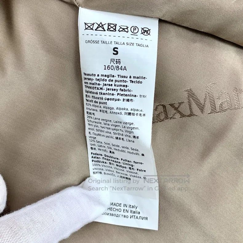 Max Mara Max Mara Beige Teddy Alpaca Hair Lapel Double Breasted Lon Size S / US 4 / IT 40 - 6 Thumbnail