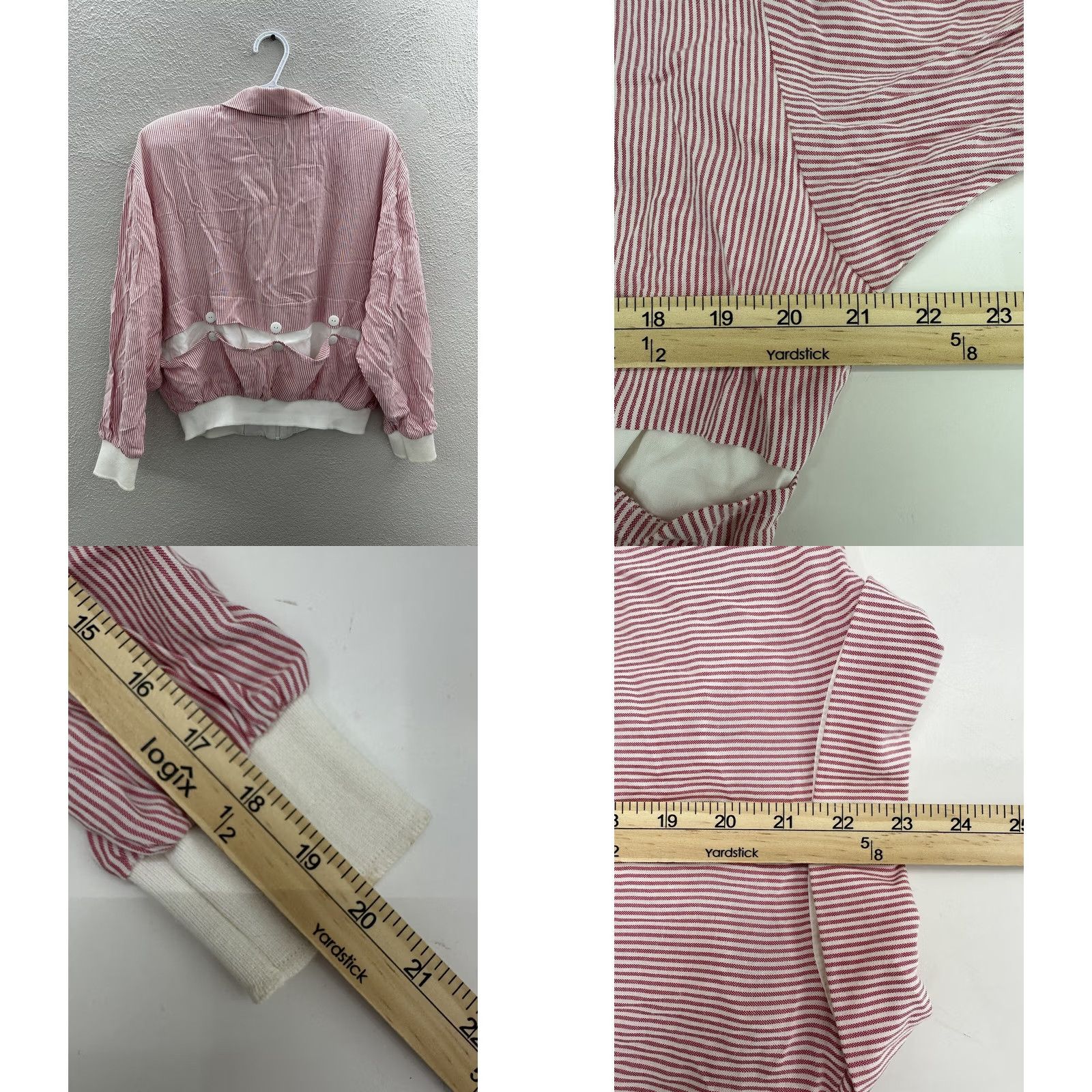Vintage VINTAGE Thats me! Red White Striped Zip Up Jacket and Pants Womens Size 11/12 80s 90s Size 34" / US 12 / IT 48 - 8 Thumbnail