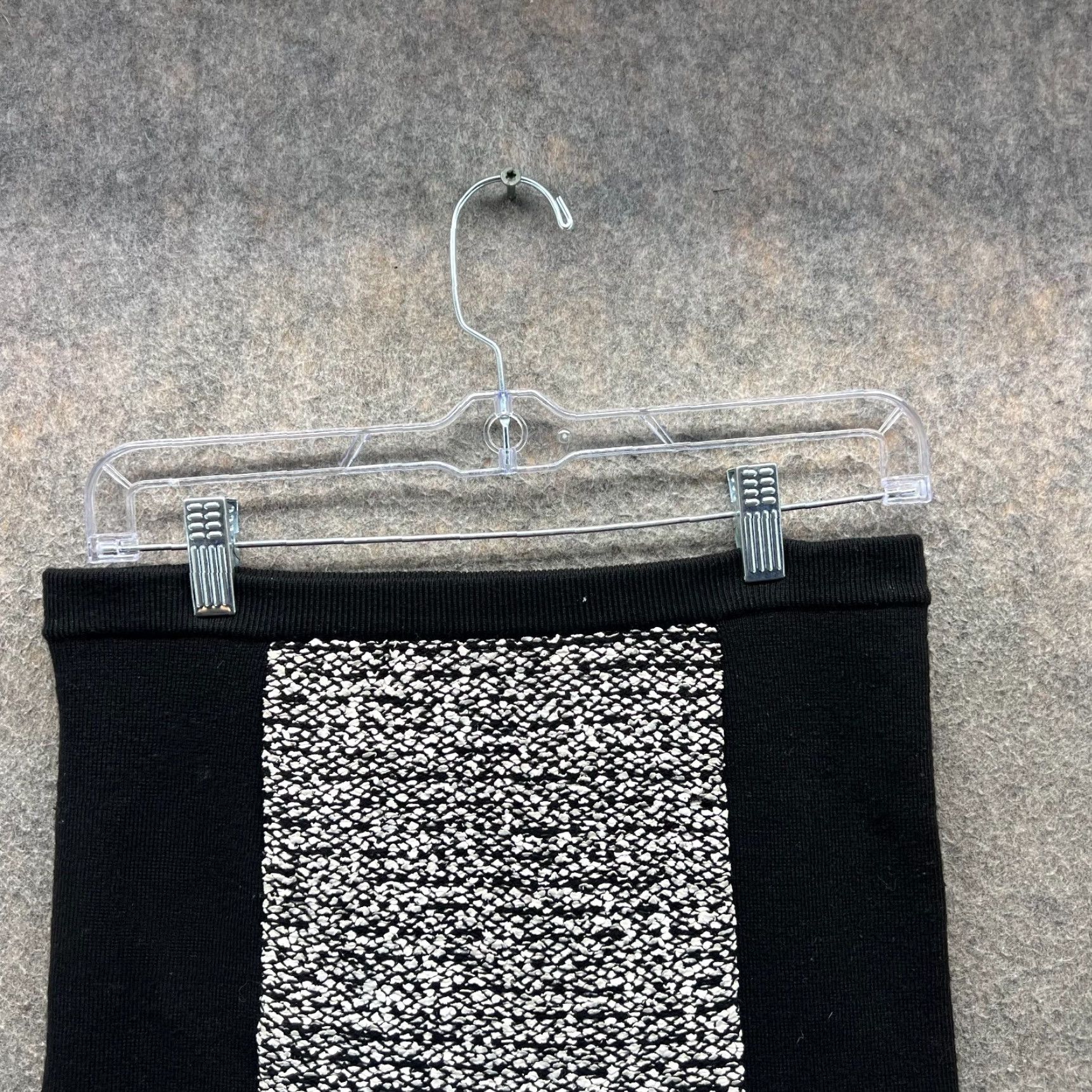 Alexander Wang Alexander Wang Skirt Women Large Black Wool Tweed Knit Rubberized Bodycon Pencil Short Vintage No Size 36" / US 14 / IT 50 - 4 Thumbnail