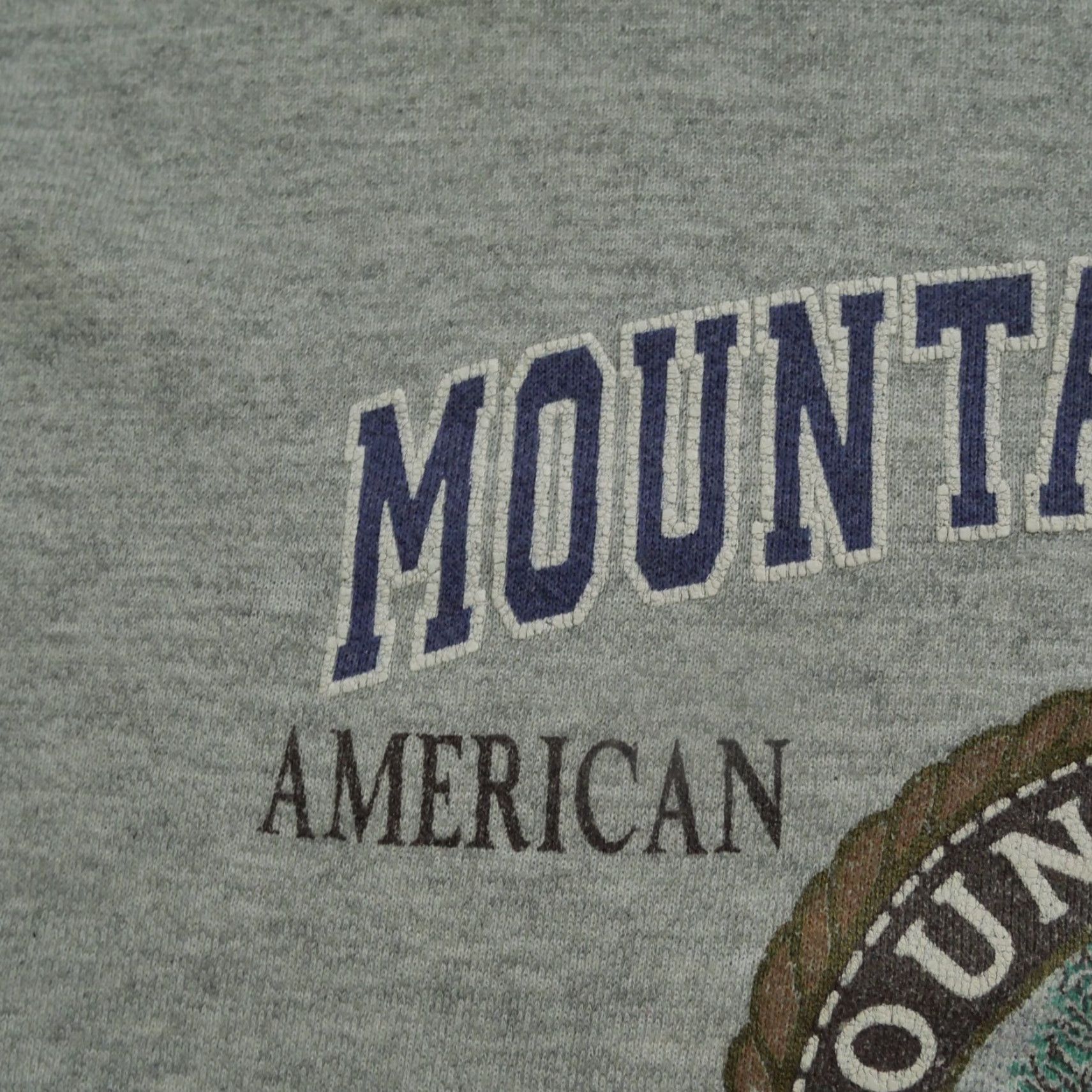 Vintage VINTAGE Mountain Climbing Sweatshirt Adult Large Grey 90s Distressed Logo Pullover Unisex Mens Womens Size US L / EU 52-54 / 3 - 4 Thumbnail