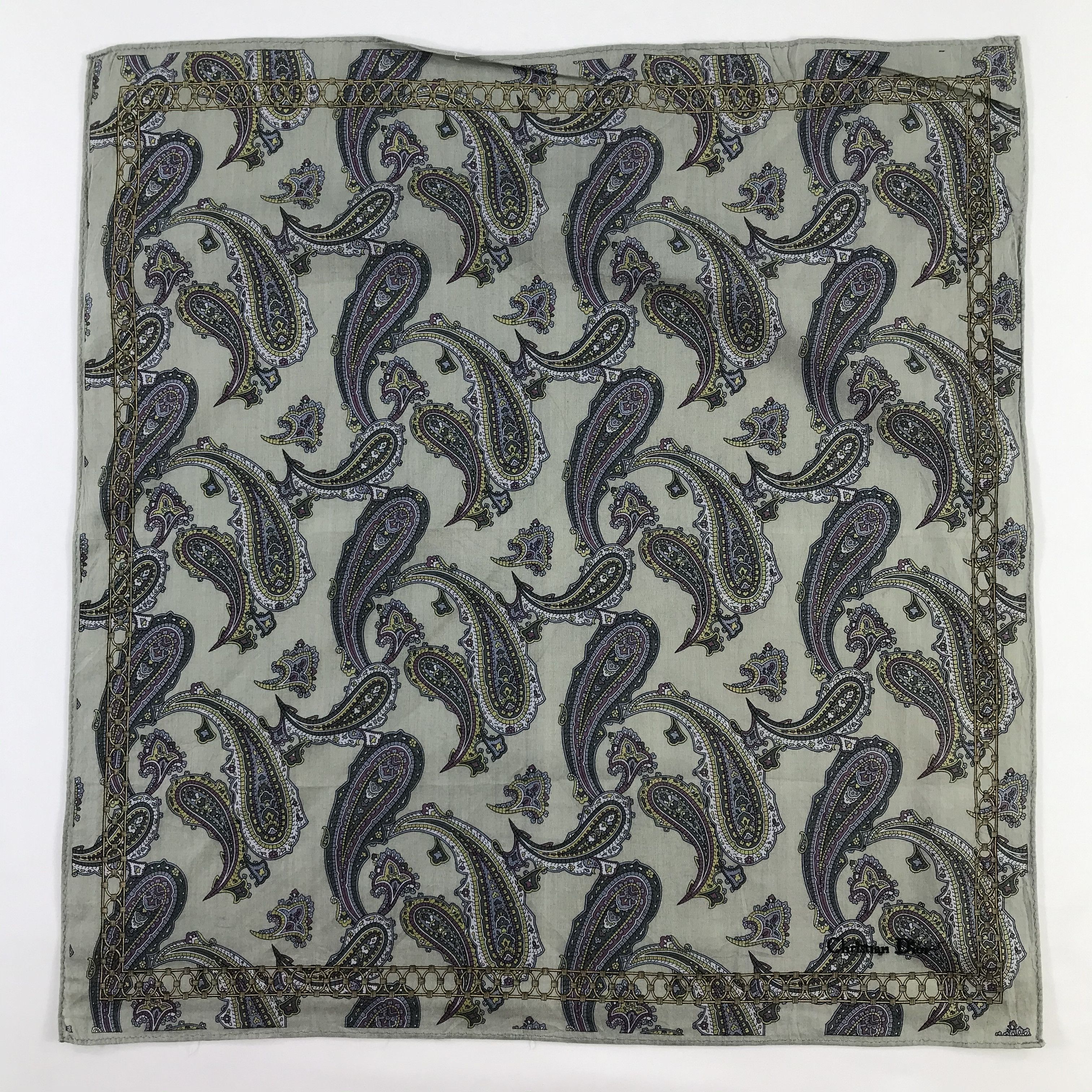 Christian Dior Monsieur × Vintage Christian Dior Bandana / Handkerchief / Neckerchief - S807 Size ONE SIZE - 1 Thumbnail