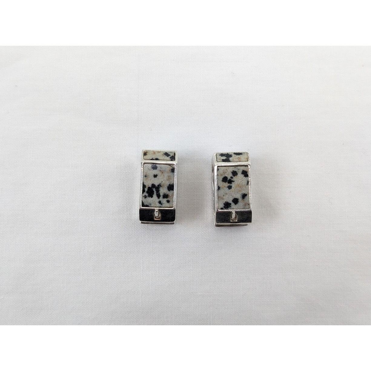 Bottega Veneta o1rshd1 Size: OS / Sterling Dalmatian Earrings in Silver Size ONE SIZE - 6 Thumbnail