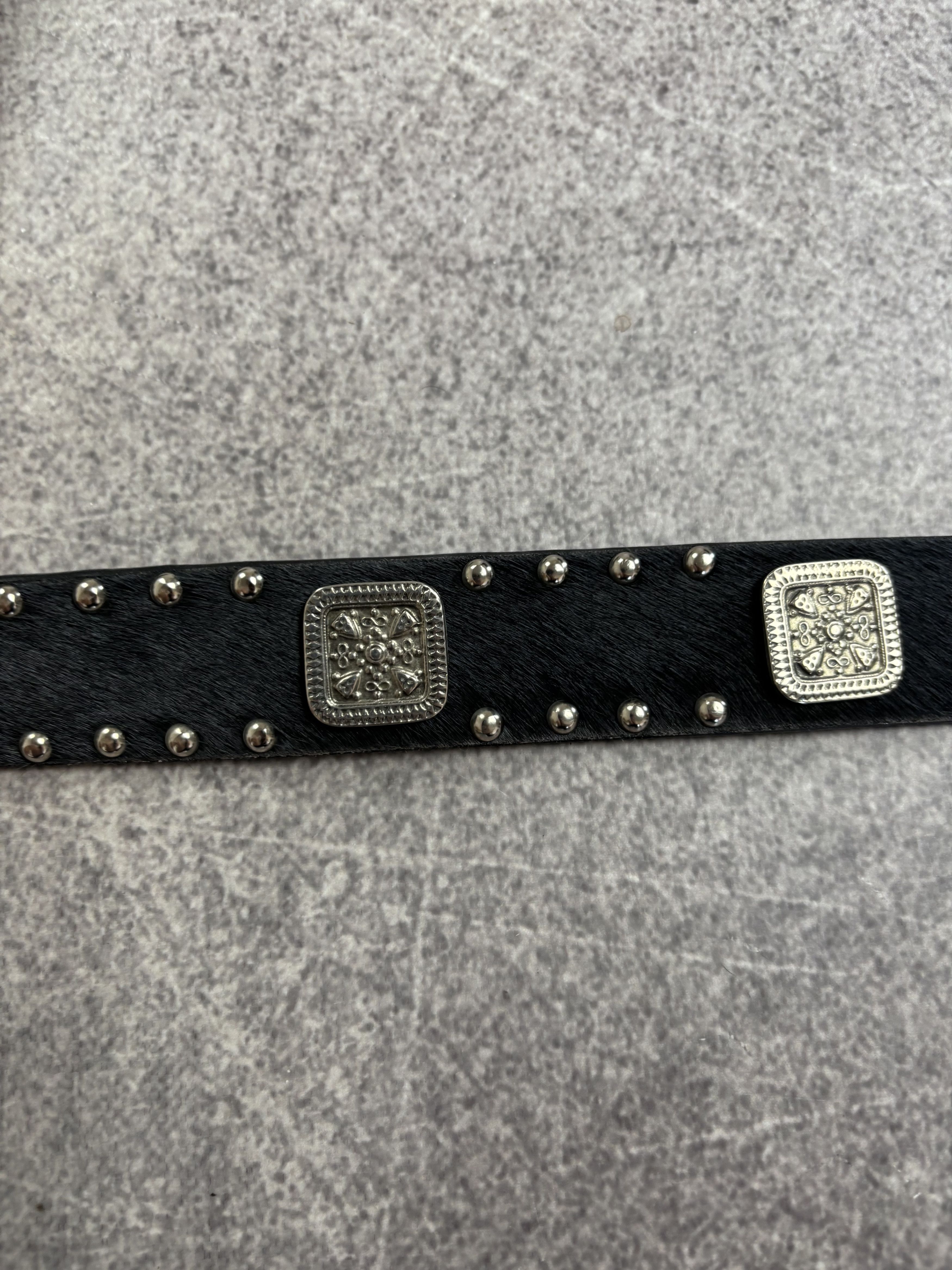 Hysteric Glamour 🔥FUR VTG HYSTERIC GLAMOUR IF WAS SIX NINE VIbe LEATHER BELT Size ONE SIZE - 13 Thumbnail