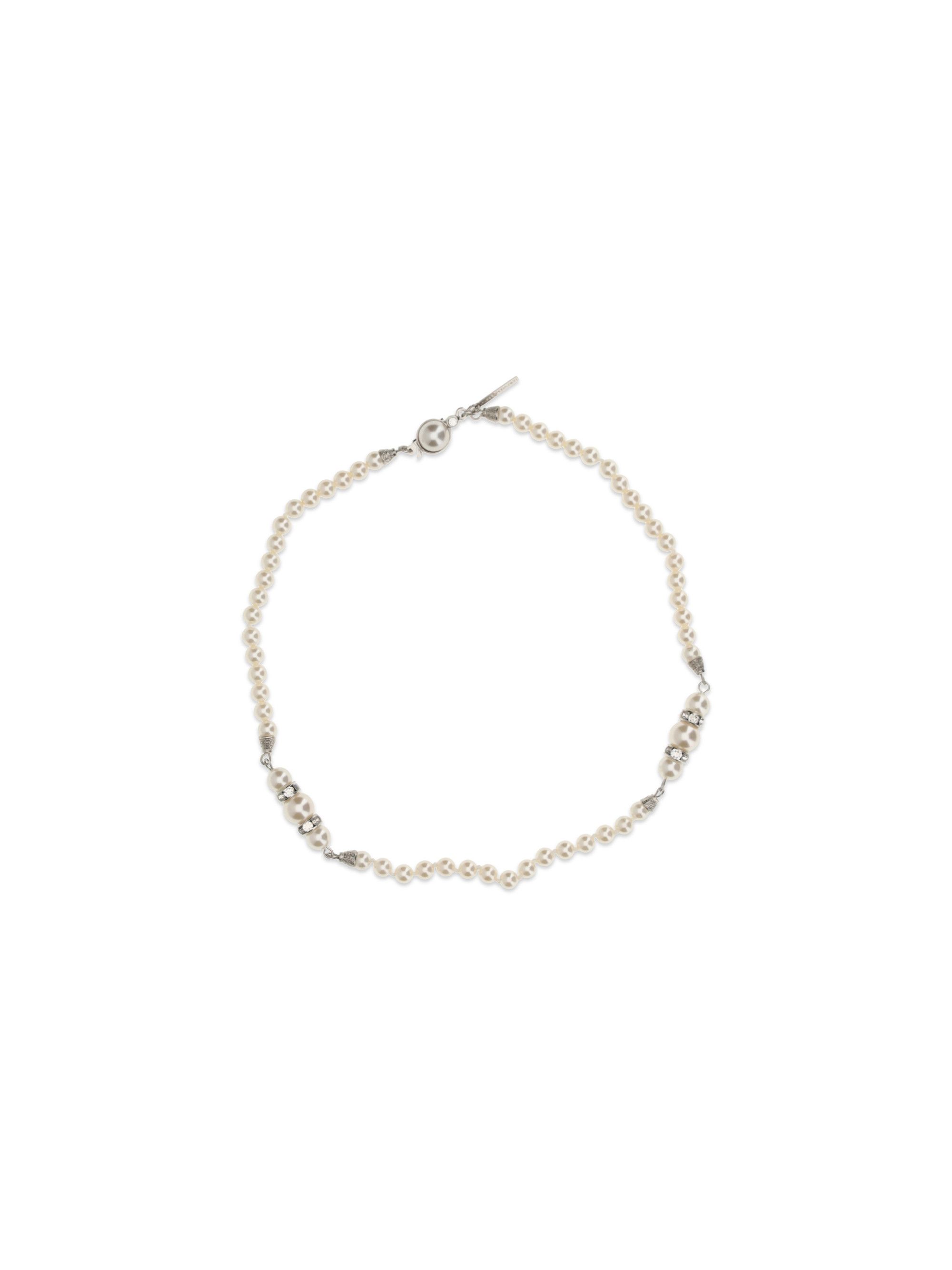 Alessandra Rich Pearl and crystal Necklace Size ONE SIZE - 1 Thumbnail