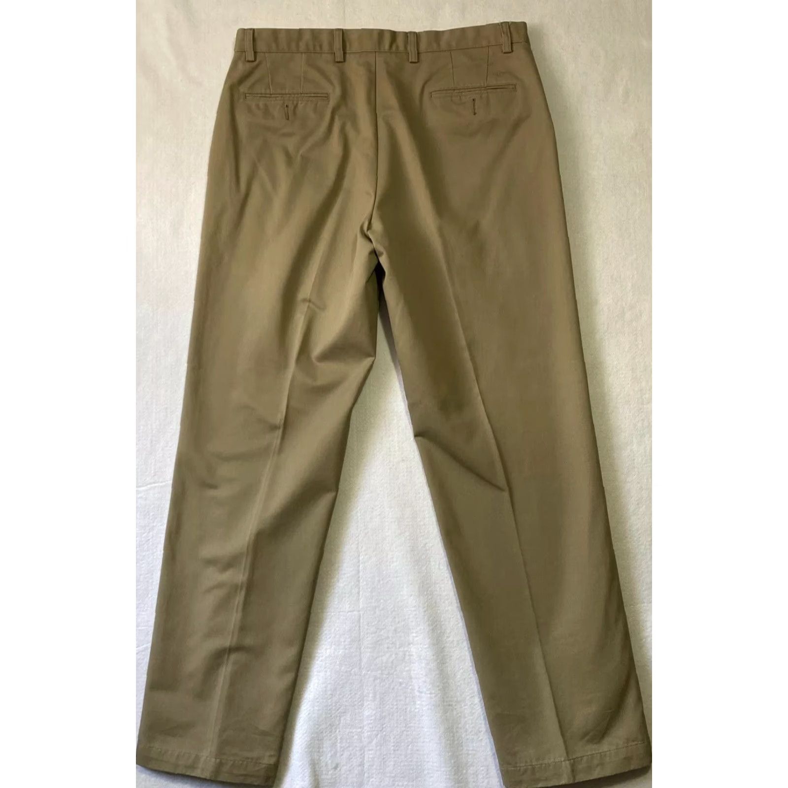 Dockers VINTAGE Dockers Pants Mens Size 36x34 Light Brown Straight Fit Flat Front Adult 36 Light Brown Cargo? Size US 36 / EU 52 - 7 Thumbnail