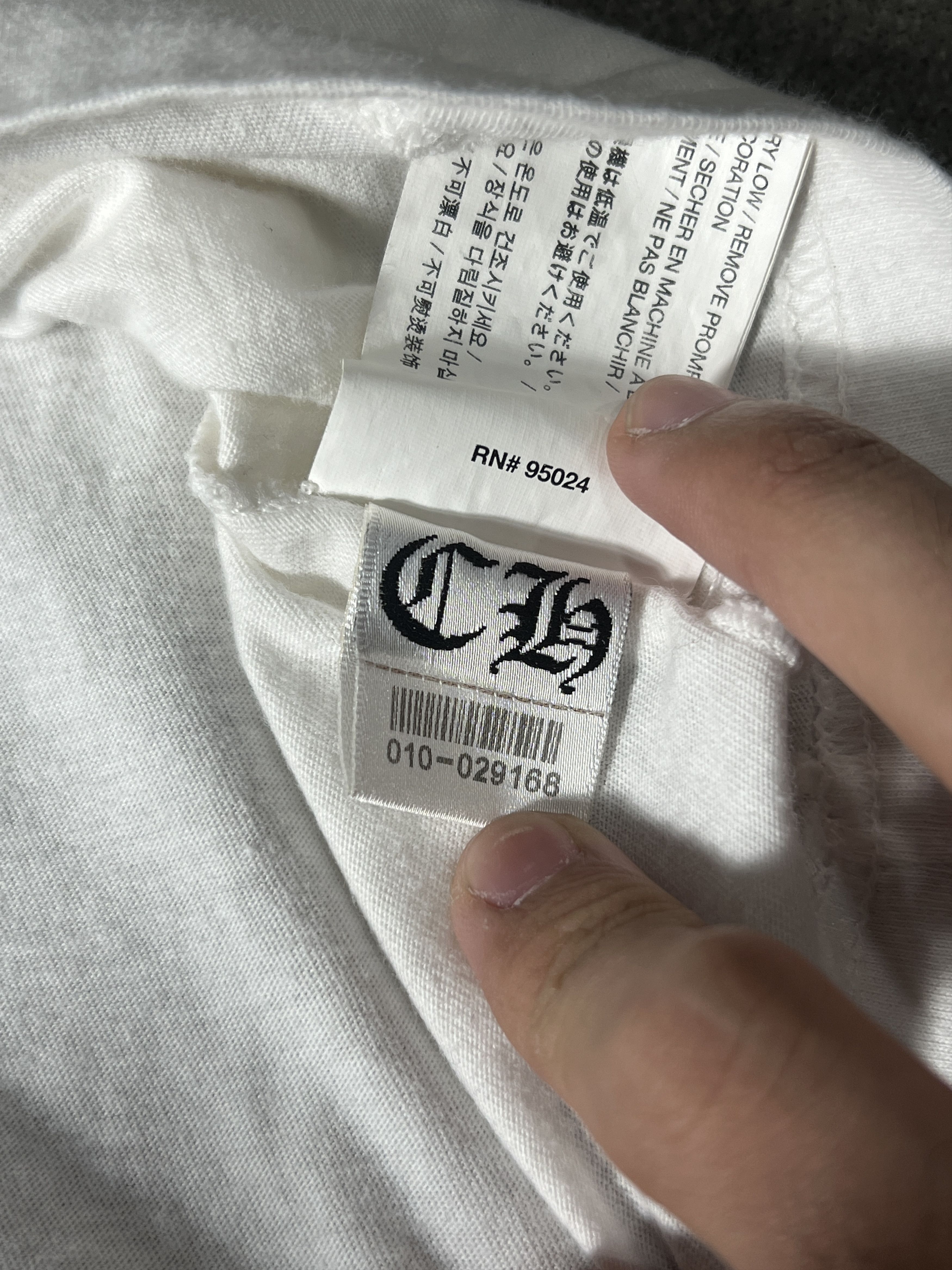 Chrome Hearts Chrome Hearts Cross Grid Pocket Tee White Size S Size US S / EU 44-46 / 1 - 7 Thumbnail