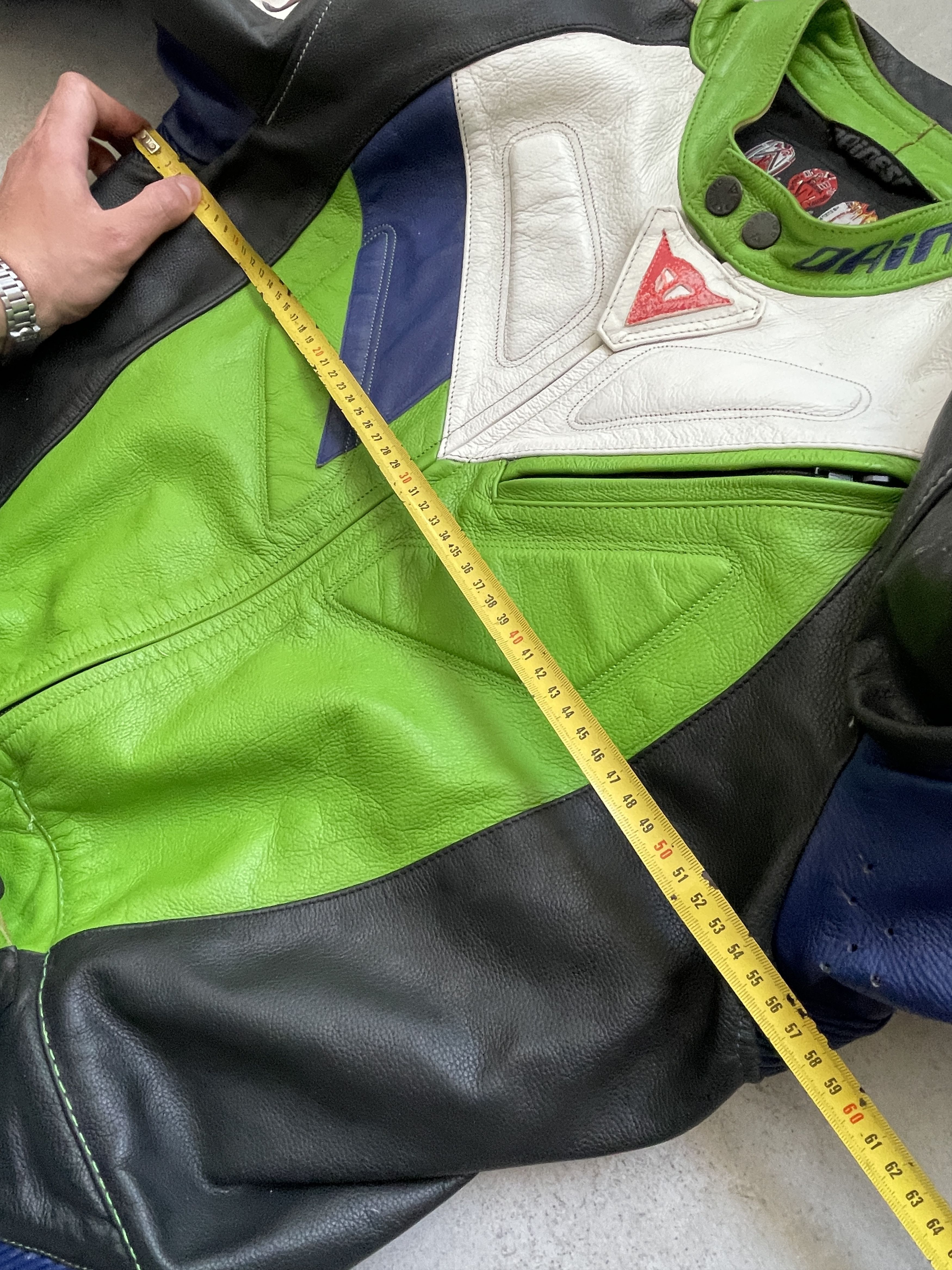 Dainese Y2K DAINESE KAWASAKI TOXIC GREEN RACING LEATHER JACKET Size US M / EU 48-50 / 2 - 22 Thumbnail