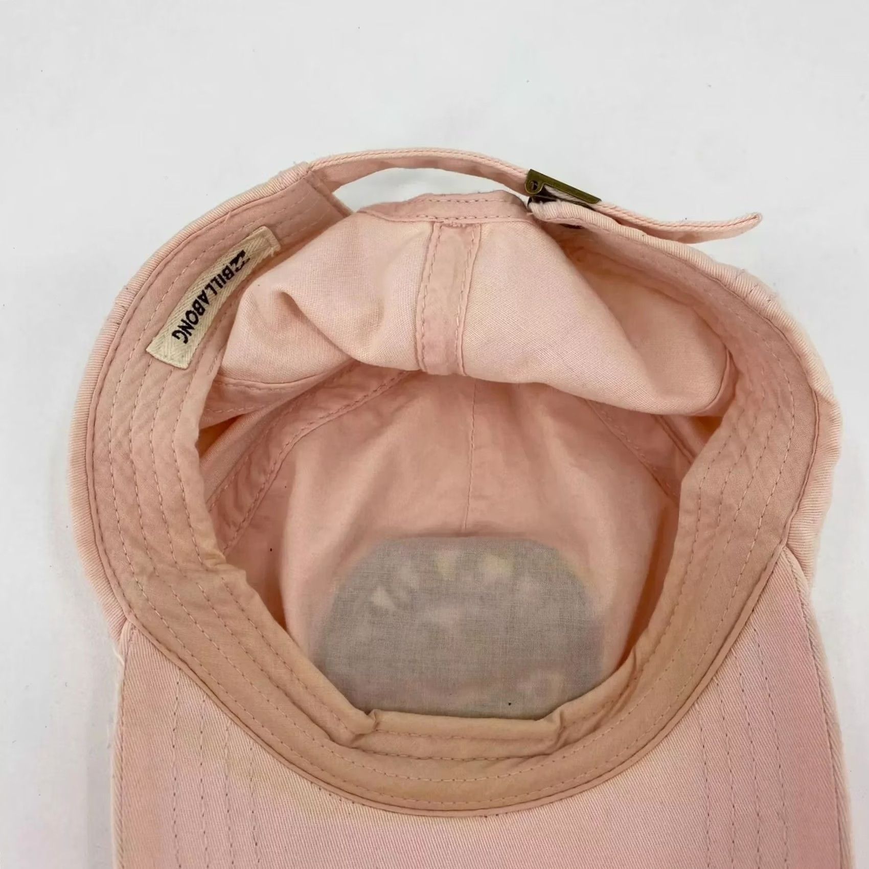 Billabong Billabong Strapback Hat Women One Size Pink Logo Adjustable Cotton Beach Surf Baseball Cap Size ONE SIZE - 7 Thumbnail