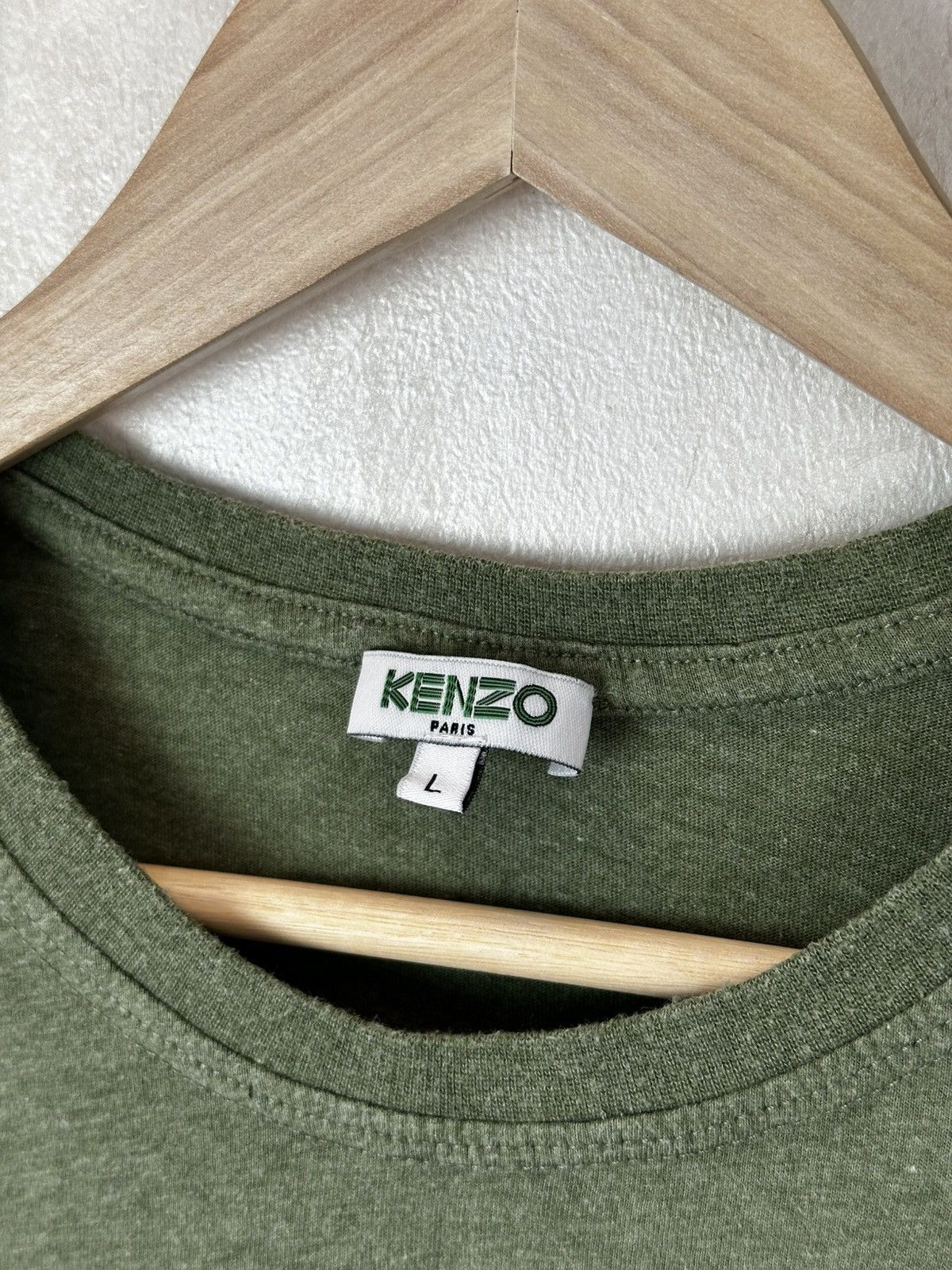 Kenzo Luxury Kenzo Tiger Logo Tee Vintage Green Size US L / EU 52-54 / 3 - 7 Thumbnail
