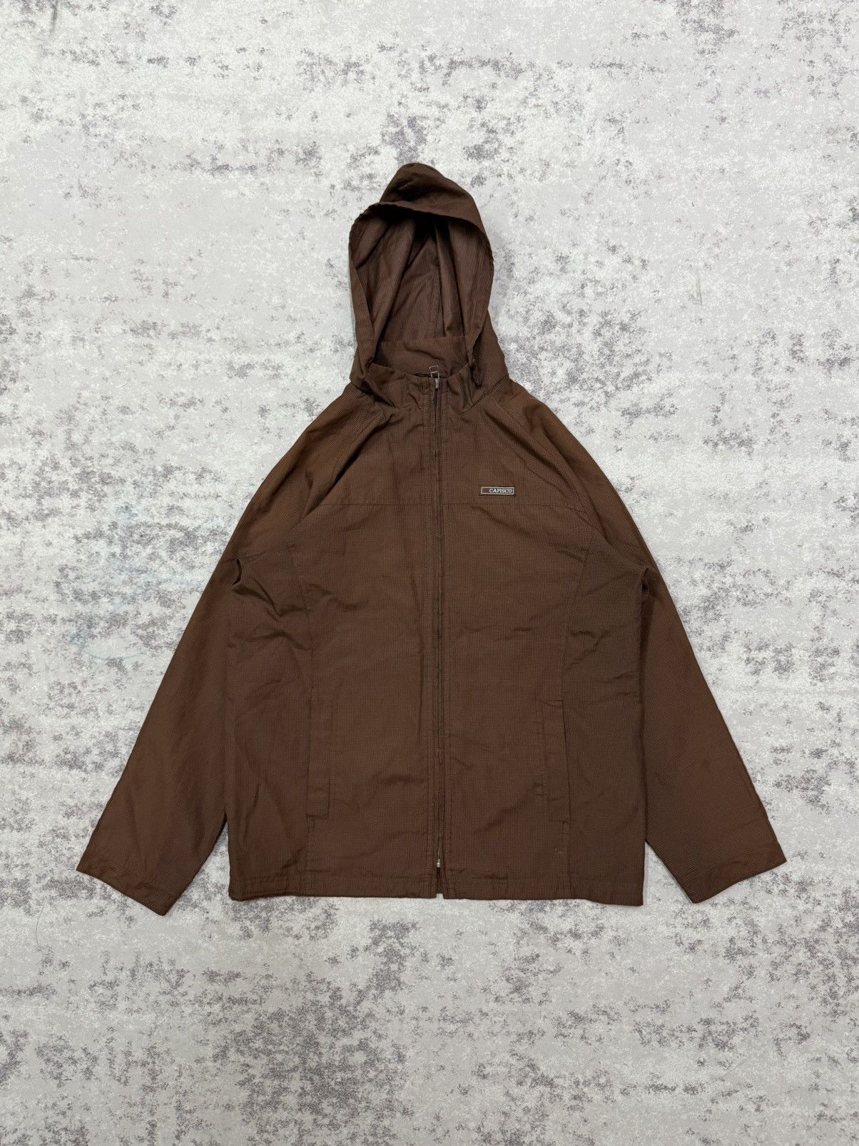 Japanese Brand VINTAGE CAPISCO CHEKERED WINDBREKAER JACKET HOODIE Size US S / EU 44-46 / 1 - 3 Thumbnail