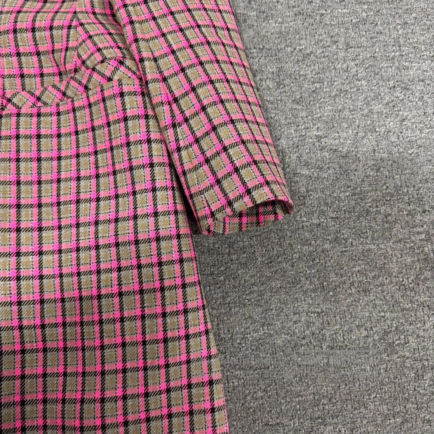 Balenciaga Balenciaga Double-Breasted Plaid Coat. Size S / US 4 / IT 40 - 3 Thumbnail