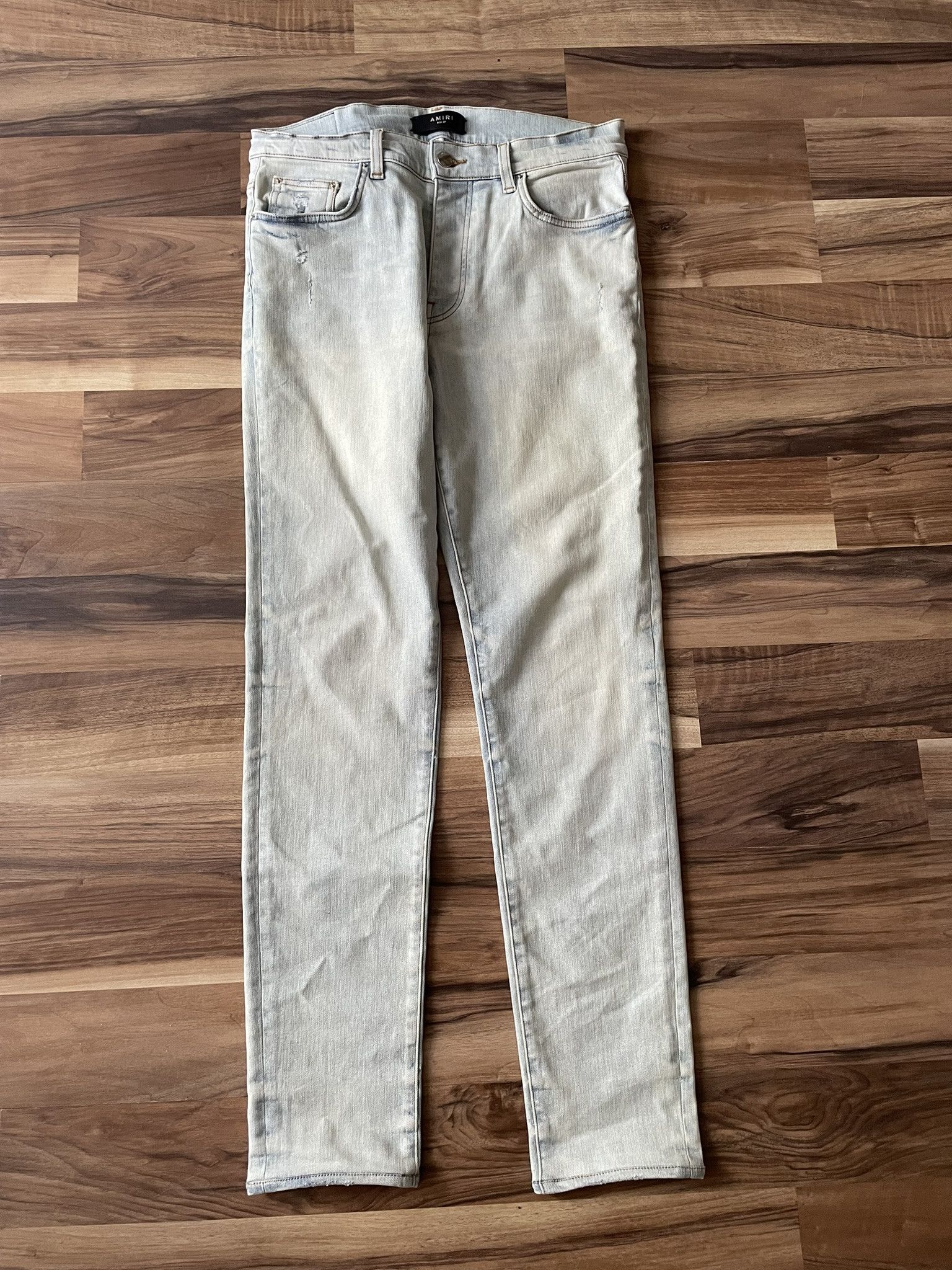 Amiri Amiri Light Indigo Skinny Denim Size US 33 - 1 Thumbnail