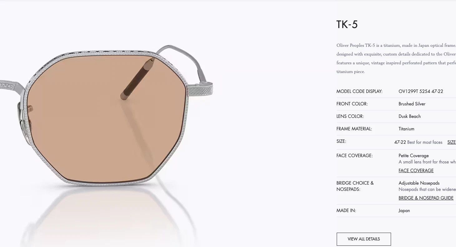 Oliver Peoples OLIVER PEOPLES TAKUMI TK-5 Size ONE SIZE - 4 Thumbnail