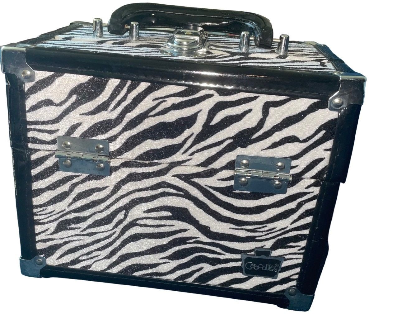 Vintage Caboodles 2013 Zebra Rockstar Train Case Size ONE SIZE - 7 Thumbnail
