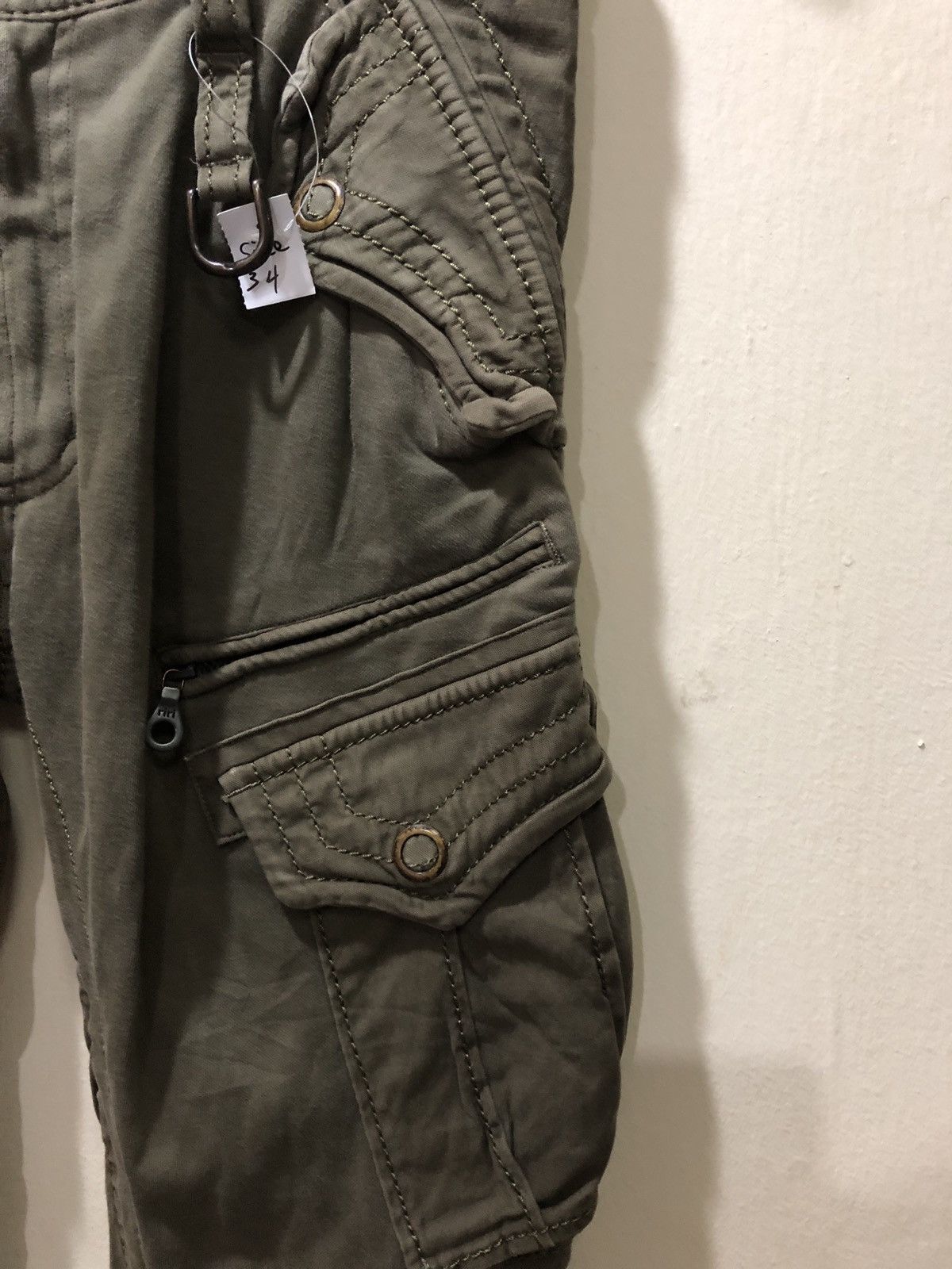 Japanese Brand CHERRY SUNBURST RIRI ZIPPER CARGO PANT Size US 34 / EU 50 - 3 Thumbnail