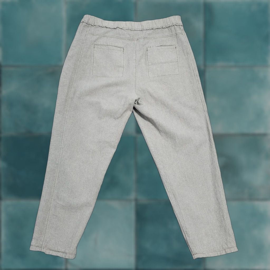Anthropologie Anthropologie Womens Pants S Gray Pull On Ankle Crop High Waist Cotton Size 28" / US 6 / IT 42 - 1 Thumbnail