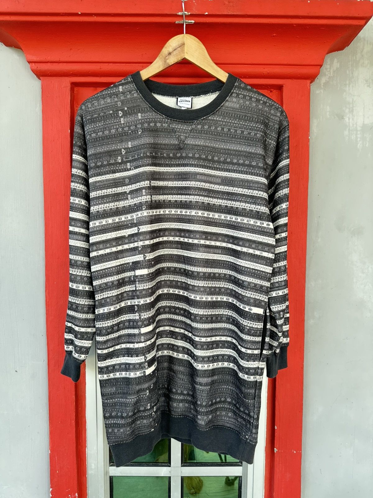 Jean Paul Gaultier Jean Paul Gaultier Measurement Tape Sweatshirt Size US S / EU 44-46 / 1 - 1 Thumbnail