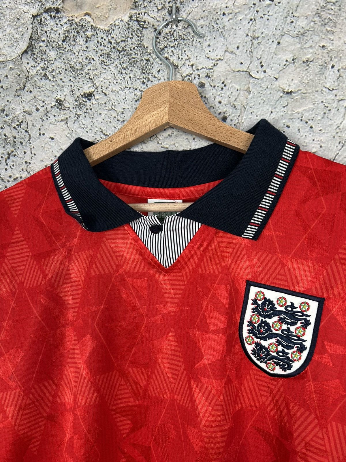 Vintage Vintage England Soccer Draw Jersey Football Retro Hype Size US XL / EU 56 / 4 - 3 Thumbnail
