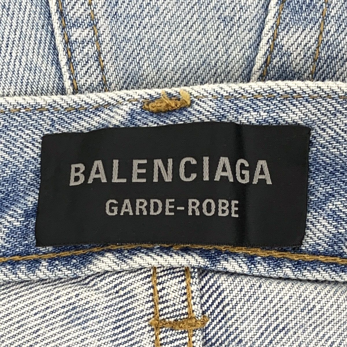 Balenciaga Balenciaga Light Blue Washed Cotton Denim Pants K26WX Size 26" / US 2 / IT 38 - 7 Thumbnail