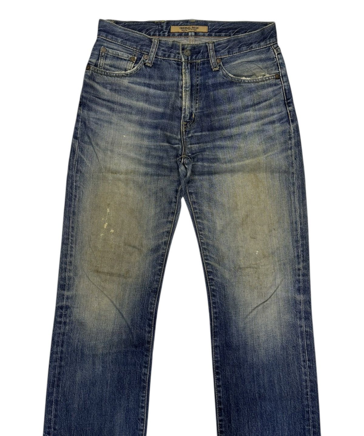 Jean × Undercover Distressed Denim S-002 Mud Rusty Regular Fit Straight Uniqlo Size US 31 - 5 Thumbnail