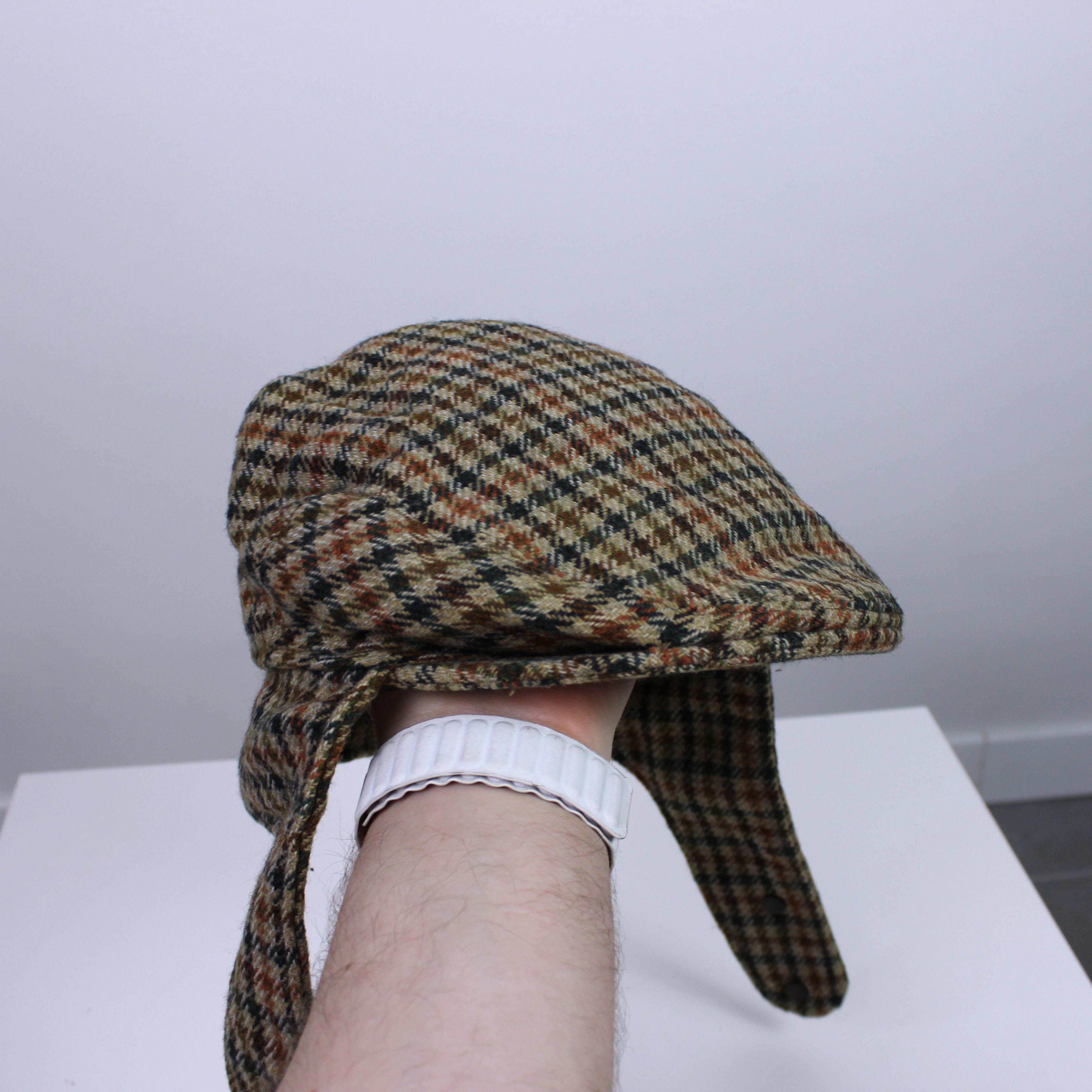 The Flat Head Nelson wool Flat Cap Hat Newsboy England Size ONE SIZE - 5 Thumbnail