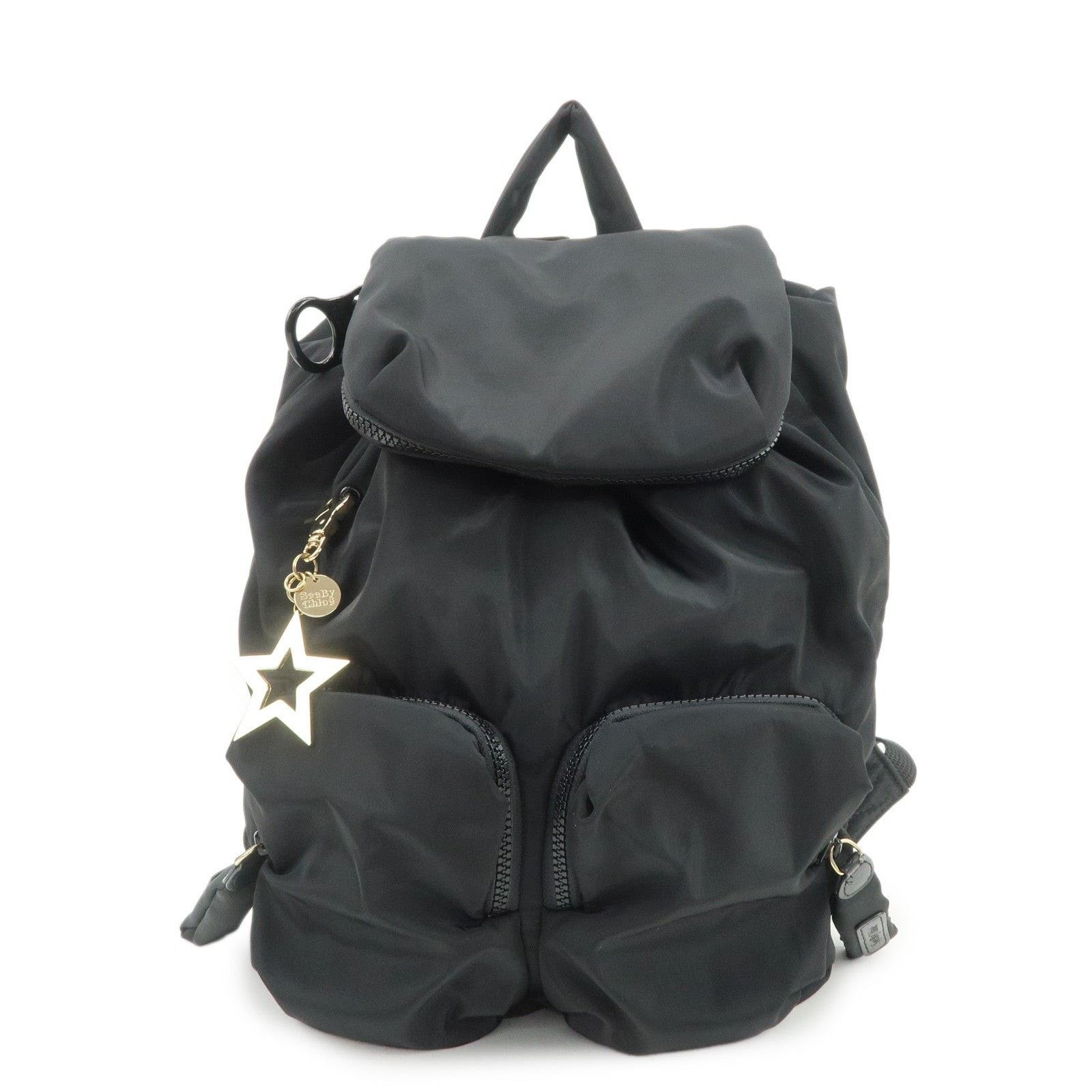 Chloe See by Chloe Joy Rider Nylon Backpack Black Size ONE SIZE - 1 Thumbnail