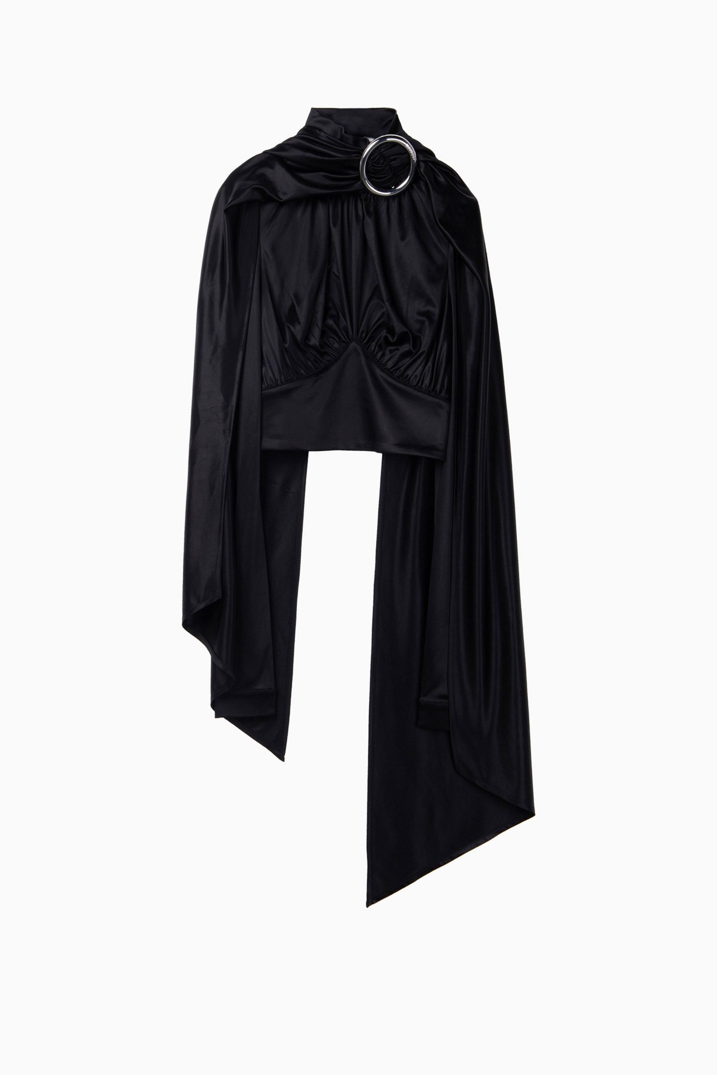 Designer × H&M × Paco Rabanne H&M x Paco Rabanne Eastman Naia Acetate Scarf Top Blouse Size XL / US 12-14 / IT 48-50 - 2 Thumbnail