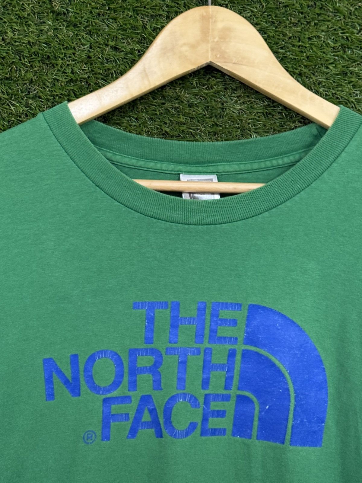 The North Face The North Face Green Blue TNF Logo Heavyweight Vintage Tee Size US XL / EU 56 / 4 - 2 Thumbnail