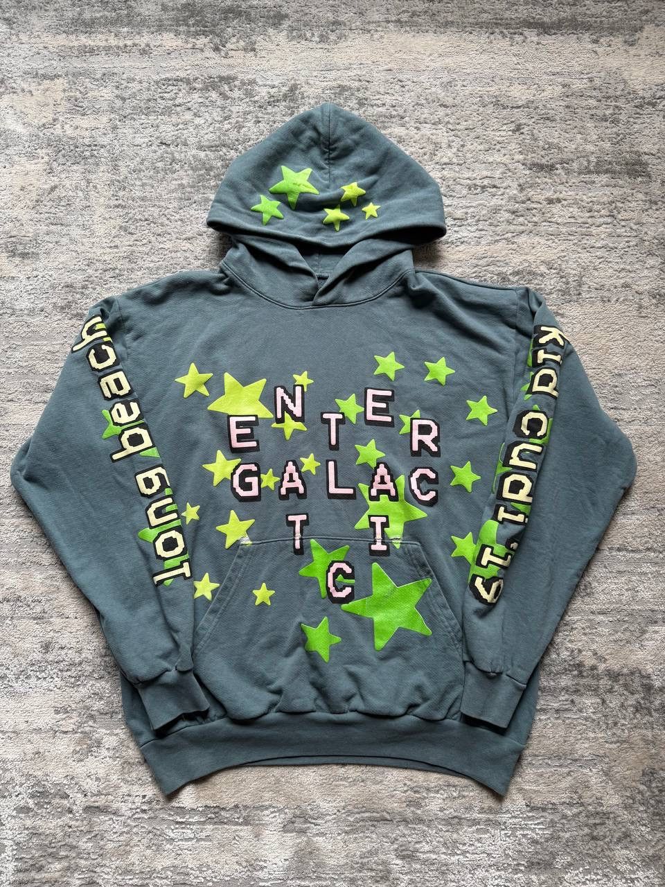 パーカー・フーディ Cactus Plant Flea Market Kid Cudi Enter Galactic Hoodie Blue Cactus Plant Flea Market Kid Cudi Enter Galactic Hoodie Blue