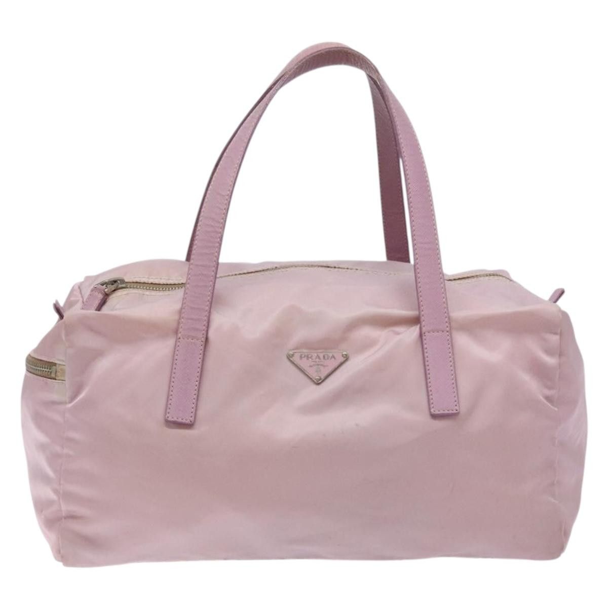 Prada PRADA Boston Bag Nylon Pink Silver Size ONE SIZE - 2 Thumbnail