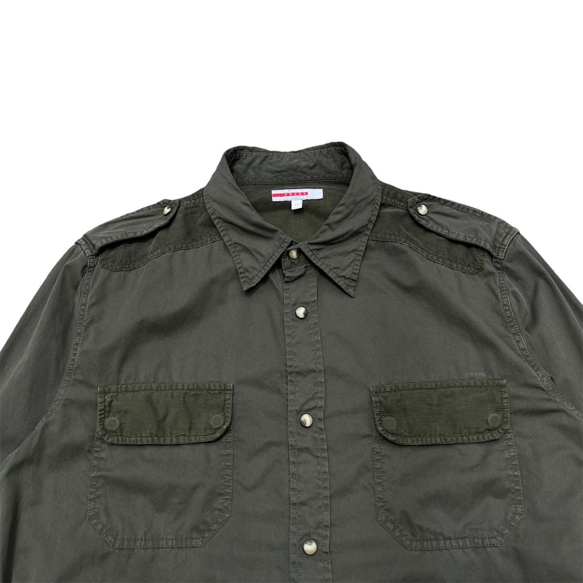Prada PRADA OLIVE LONGSLEEVES Size US L / EU 52-54 / 3 - 3 Thumbnail
