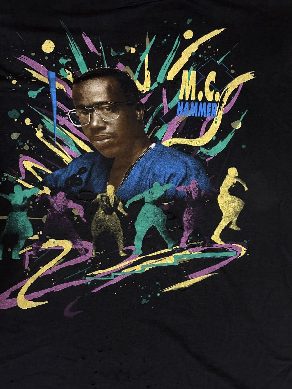 Vintage Thrashed 1990 MC hammer you can’t touch this T shirt Size US L / EU 52-54 / 3 - 4 Thumbnail