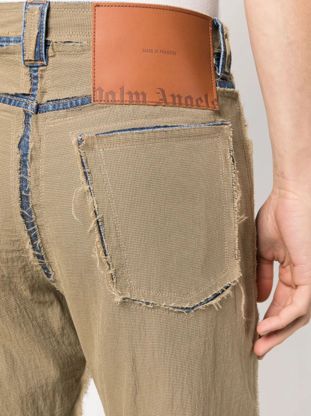Palm Angels o1y0325 Denim Pant in Beige/Blue Size US 30 / EU 46 - 3 Thumbnail