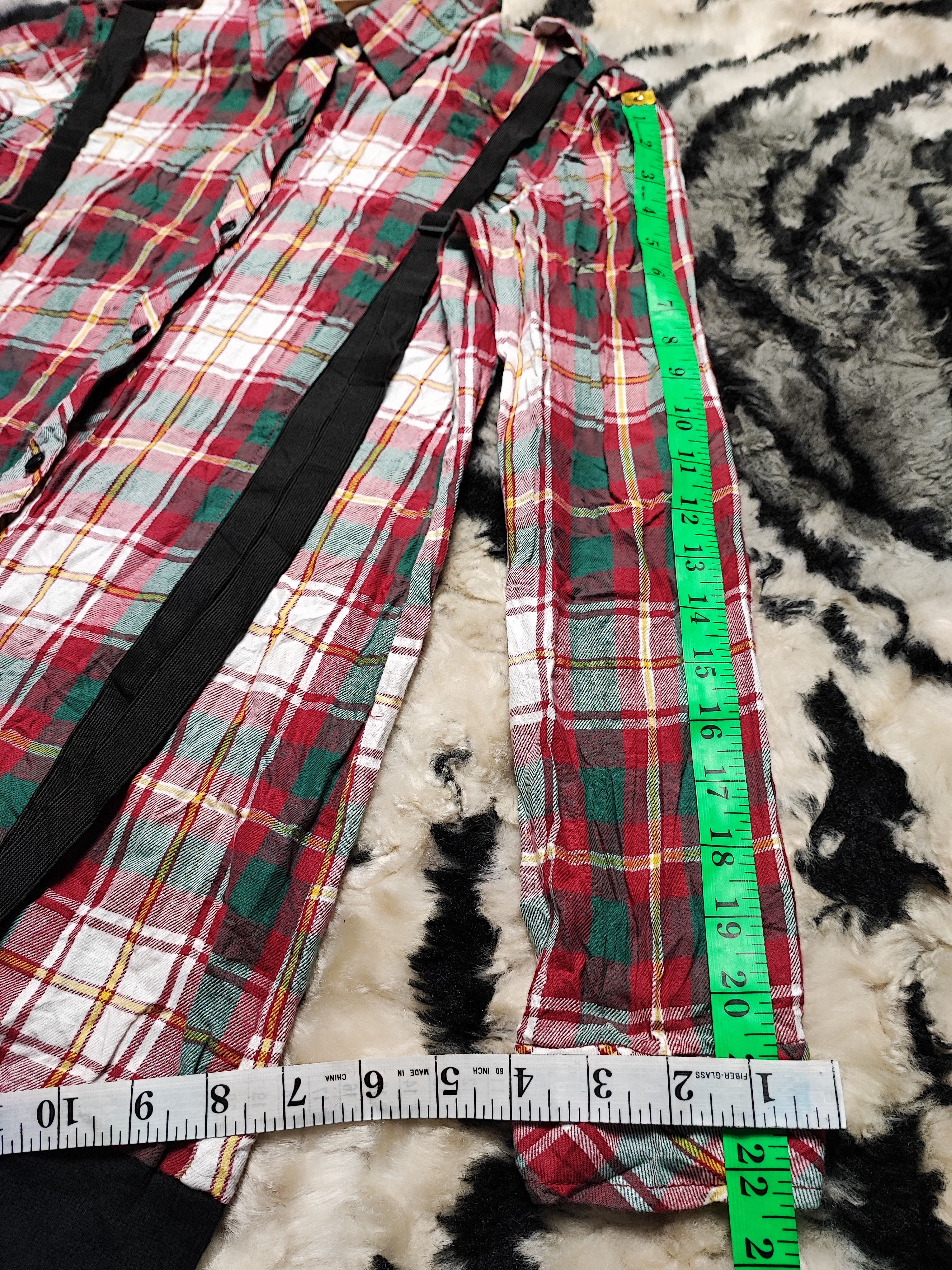 Flannel Flannel Checked Bondage Shirt Button Up Size S / US 4 / IT 40 - 15 Thumbnail