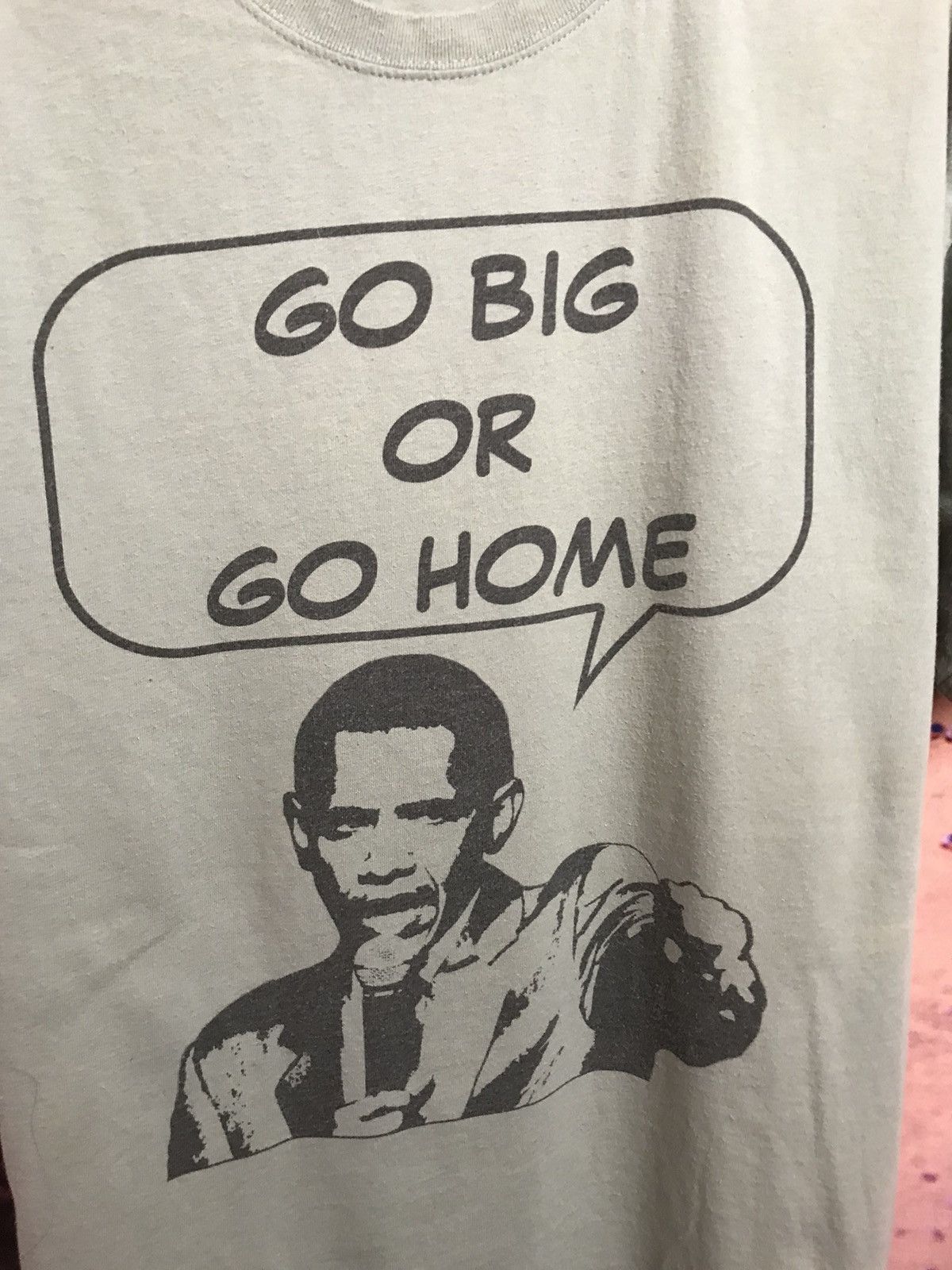 Vintage Vintage Obama Go Big Or Go home streetwear Y2K t shirt Size US XL / EU 56 / 4 - 3 Thumbnail