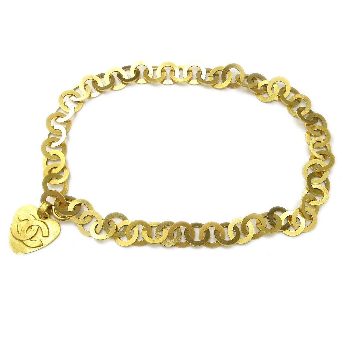 Chanel Chanel Vintage Heart Chain Belt Metal Size ONE SIZE - 1 Thumbnail