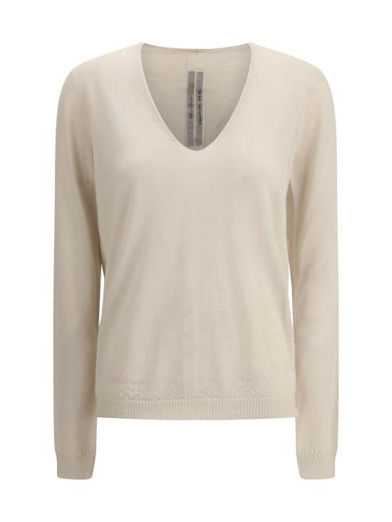 Rick Owens RICK OWENS Women Sweater RP01E7623WS 41 BEIGE Size L / US 10 / IT 46 - 1 Thumbnail