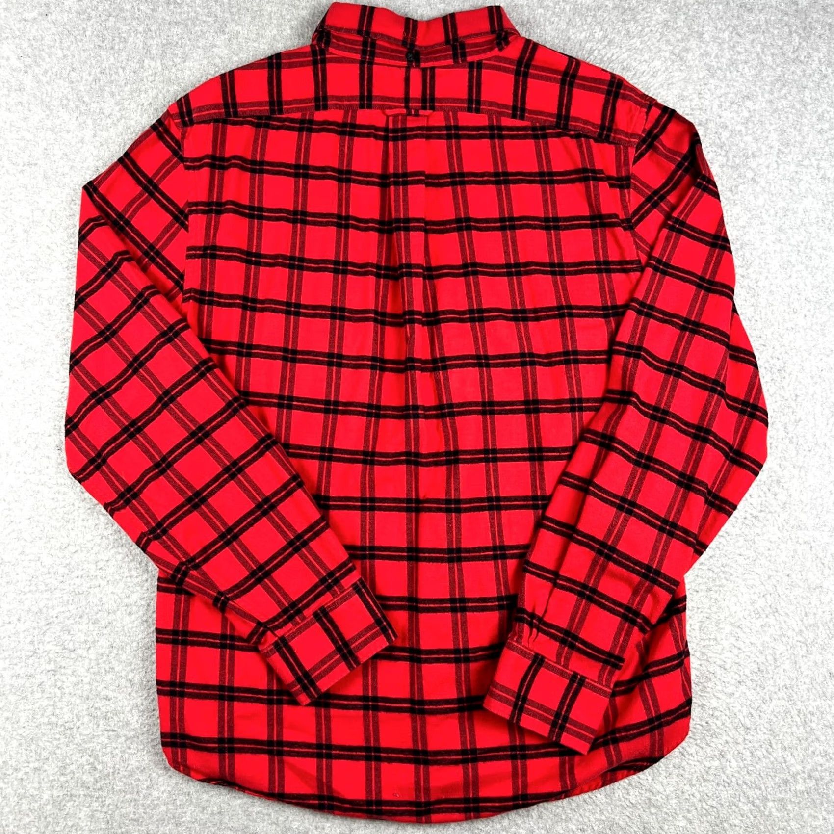 Todd Snyder Todd Snyder Red Buffalo Plaid Flannel Long Sleeve Button Shirt Large Mens Cotton Size US L / EU 52-54 / 3 - 2 Thumbnail