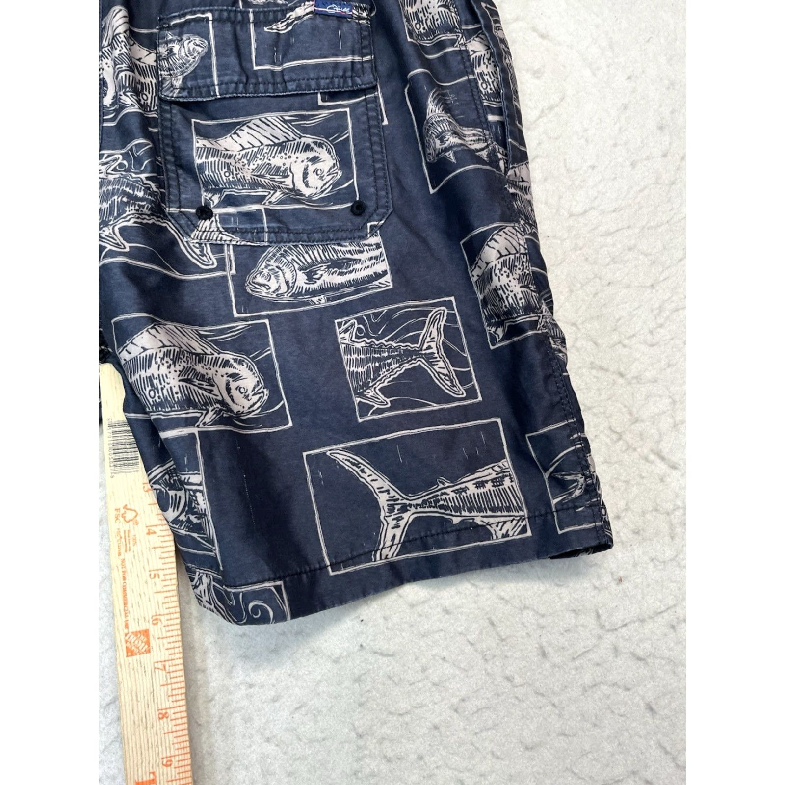 O'Neill VINTAGE O'Neill Board Shorts Men Surf Beach 100% Polyester Stretch Black Size L Short Bottom Camping Swimwear Size US 33 - 5 Thumbnail