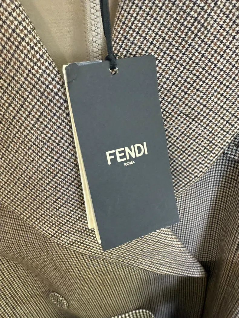 Fendi Fendi Houndstooth Suit Three-Piece Set Size XS / US 0-2 / IT 36-38 - 3 Thumbnail